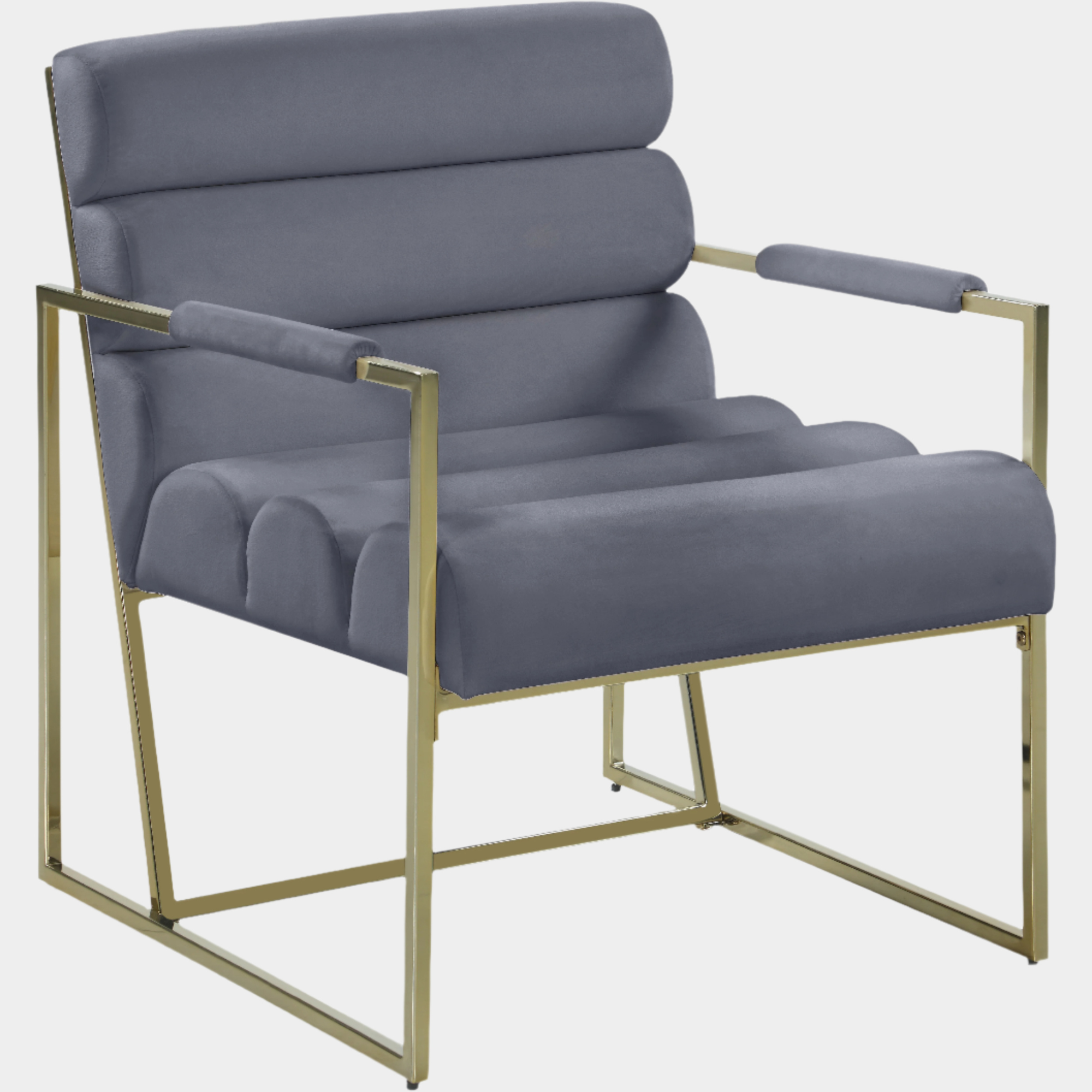 Fauteuil d'appoint rembourré en chenille Vivi 