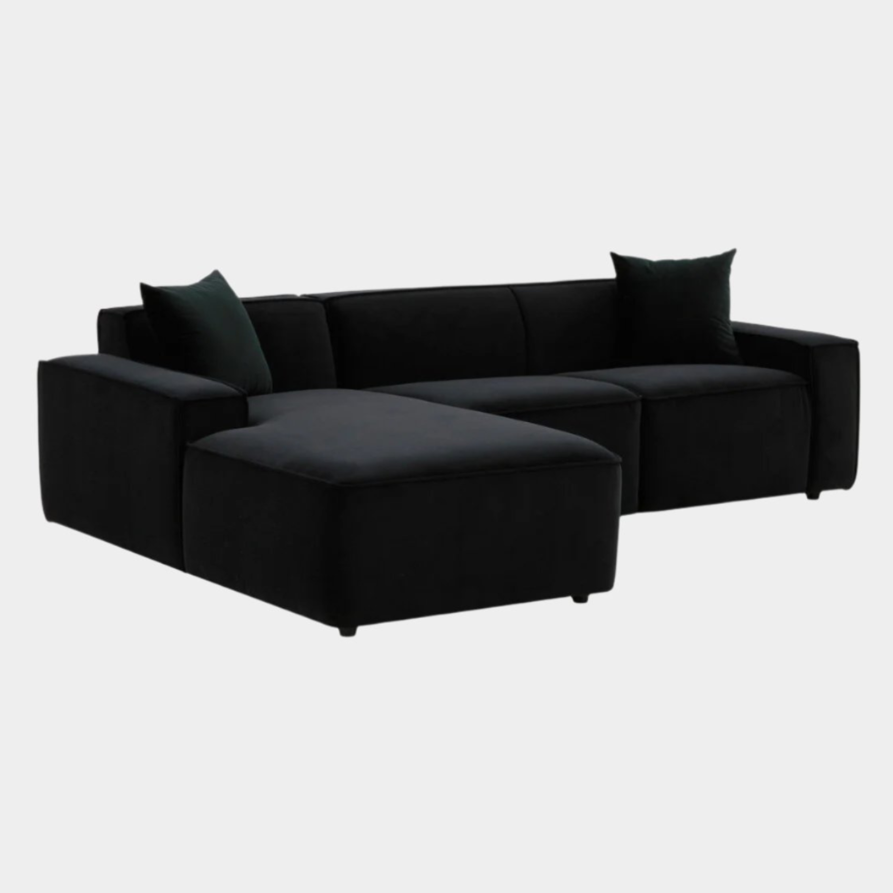 Olafur Black Velvet Sectional - LAF