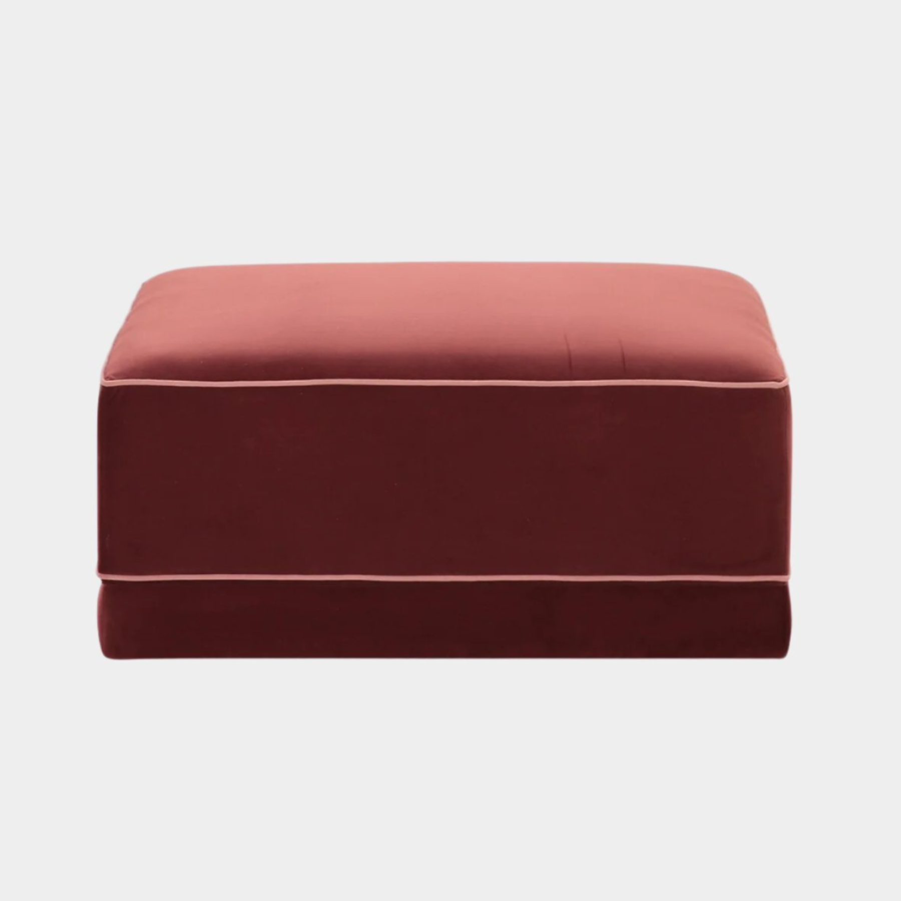 Pouf Willow Berry Rouge