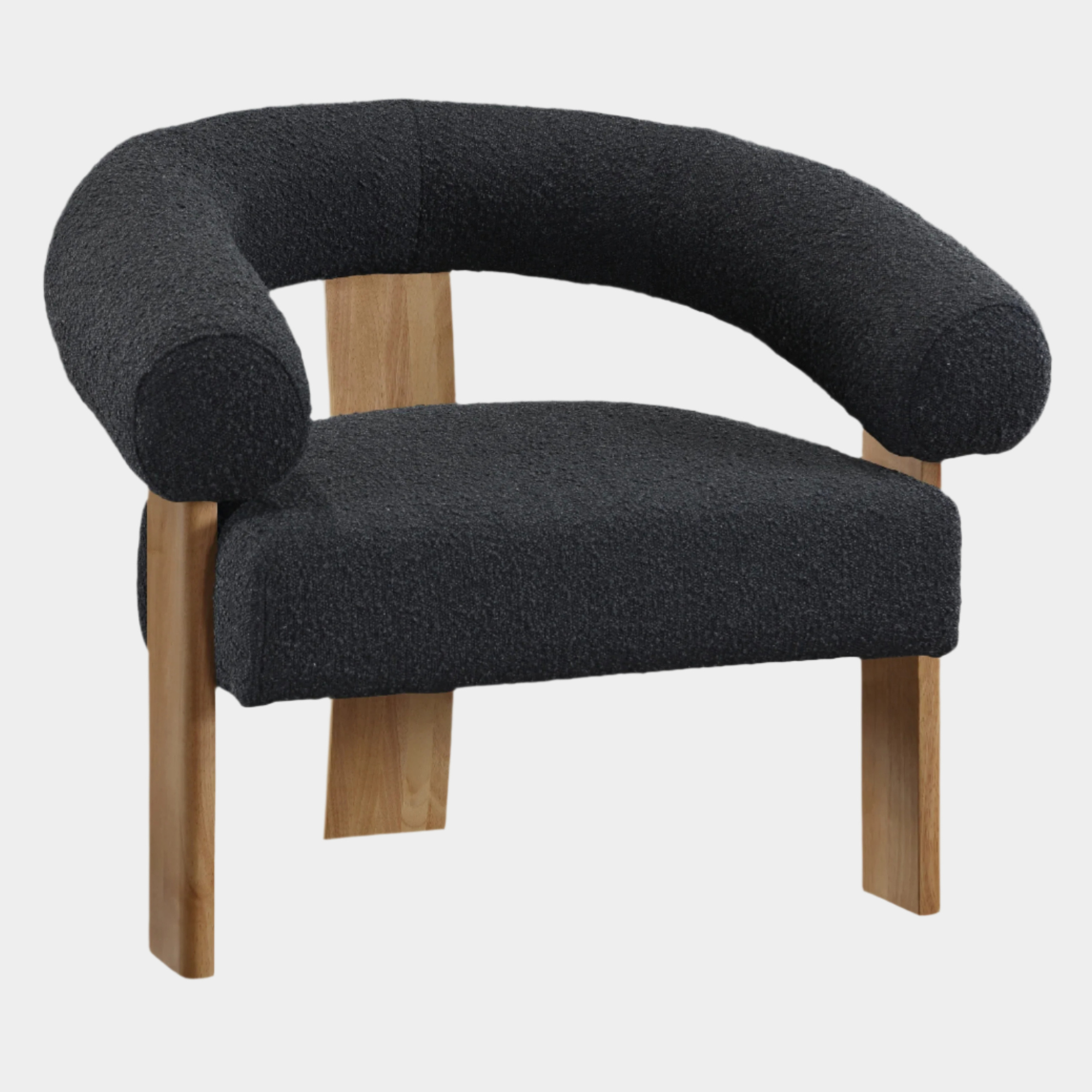 Fauteuil d'appoint rembourré en chenille Vivi 