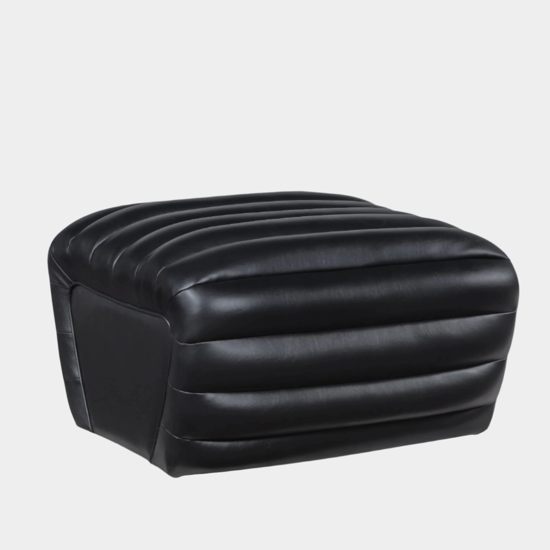 Vega Vegan Leather Upholstered Ottoman