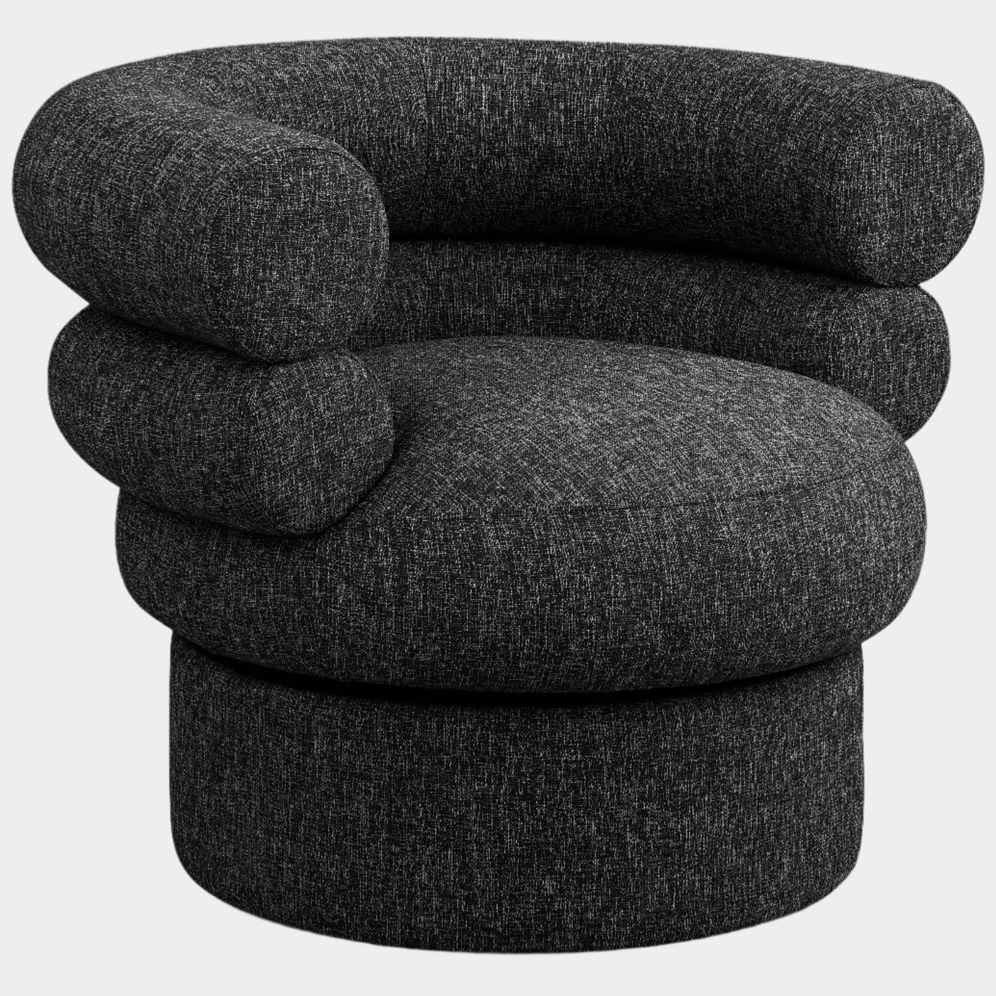 Fauteuil d'appoint rembourré en chenille Vivi 