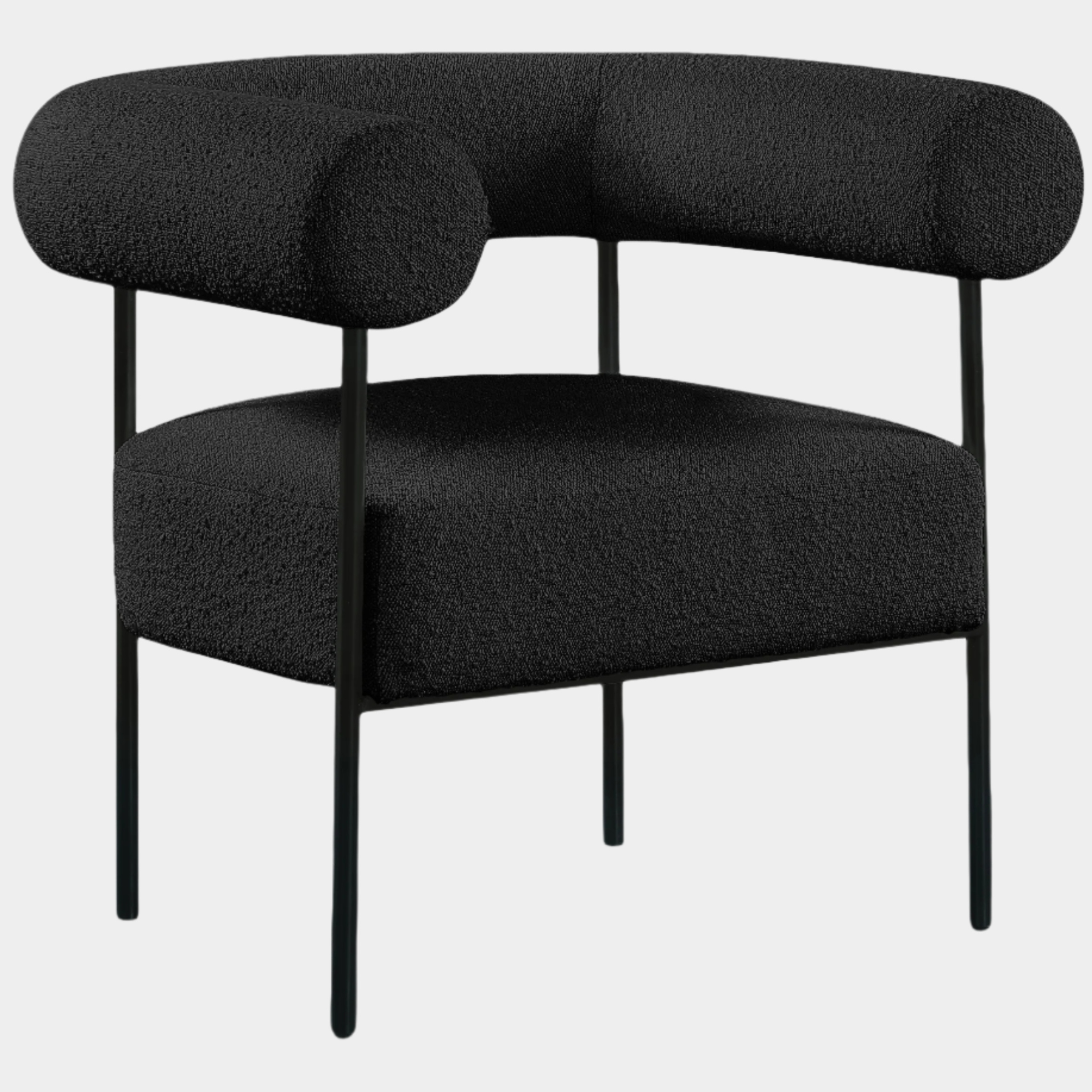Fauteuil d'appoint rembourré en chenille Vivi 
