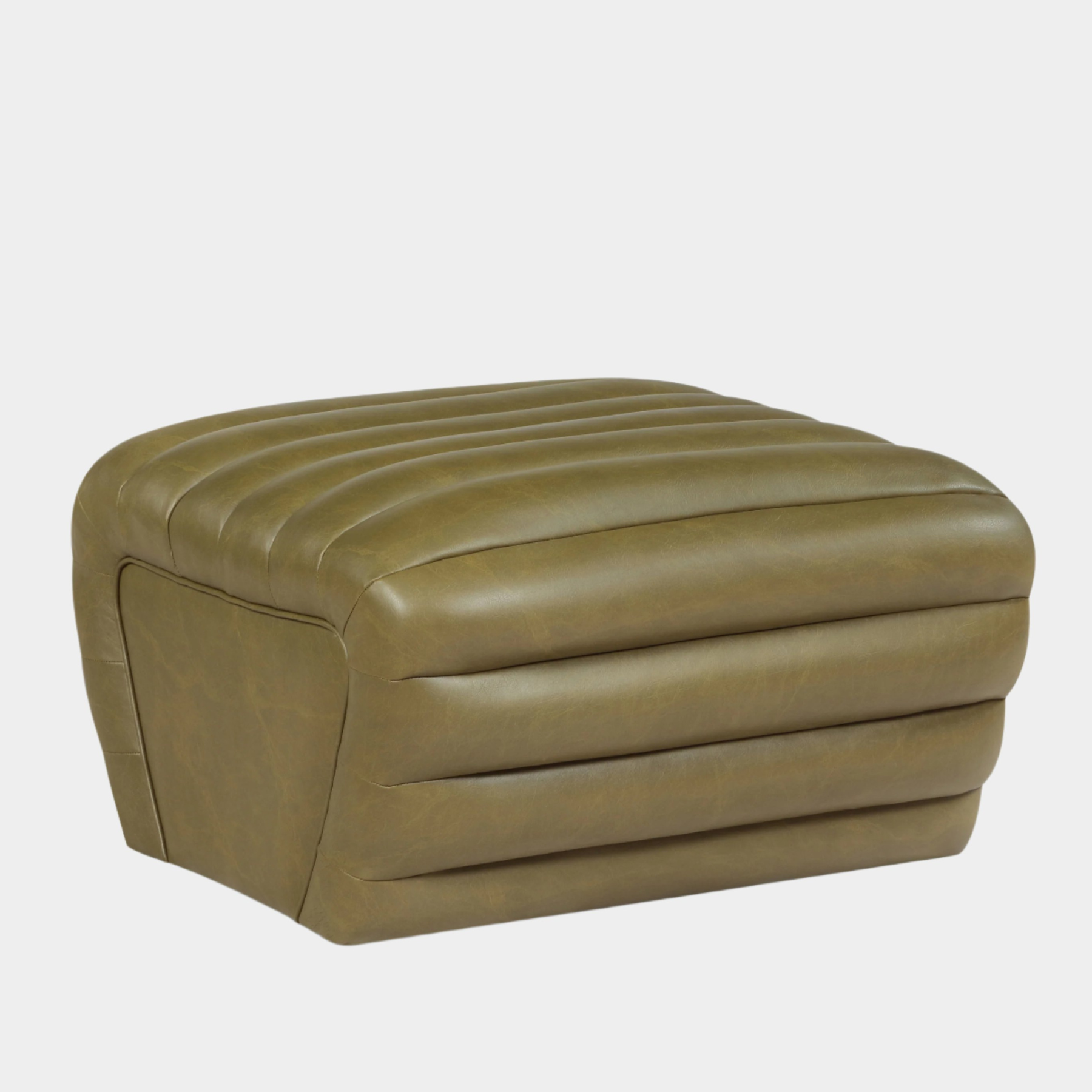 Vega Vegan Leather Upholstered Ottoman