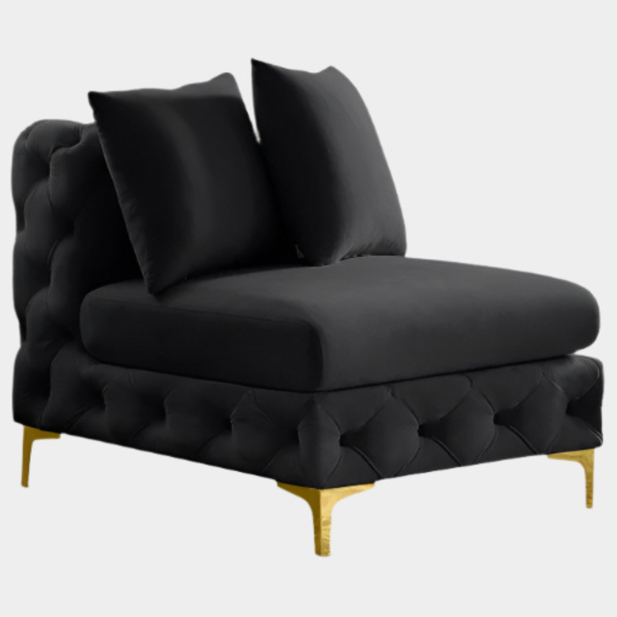 Fauteuil d'appoint rembourré en chenille Vivi 