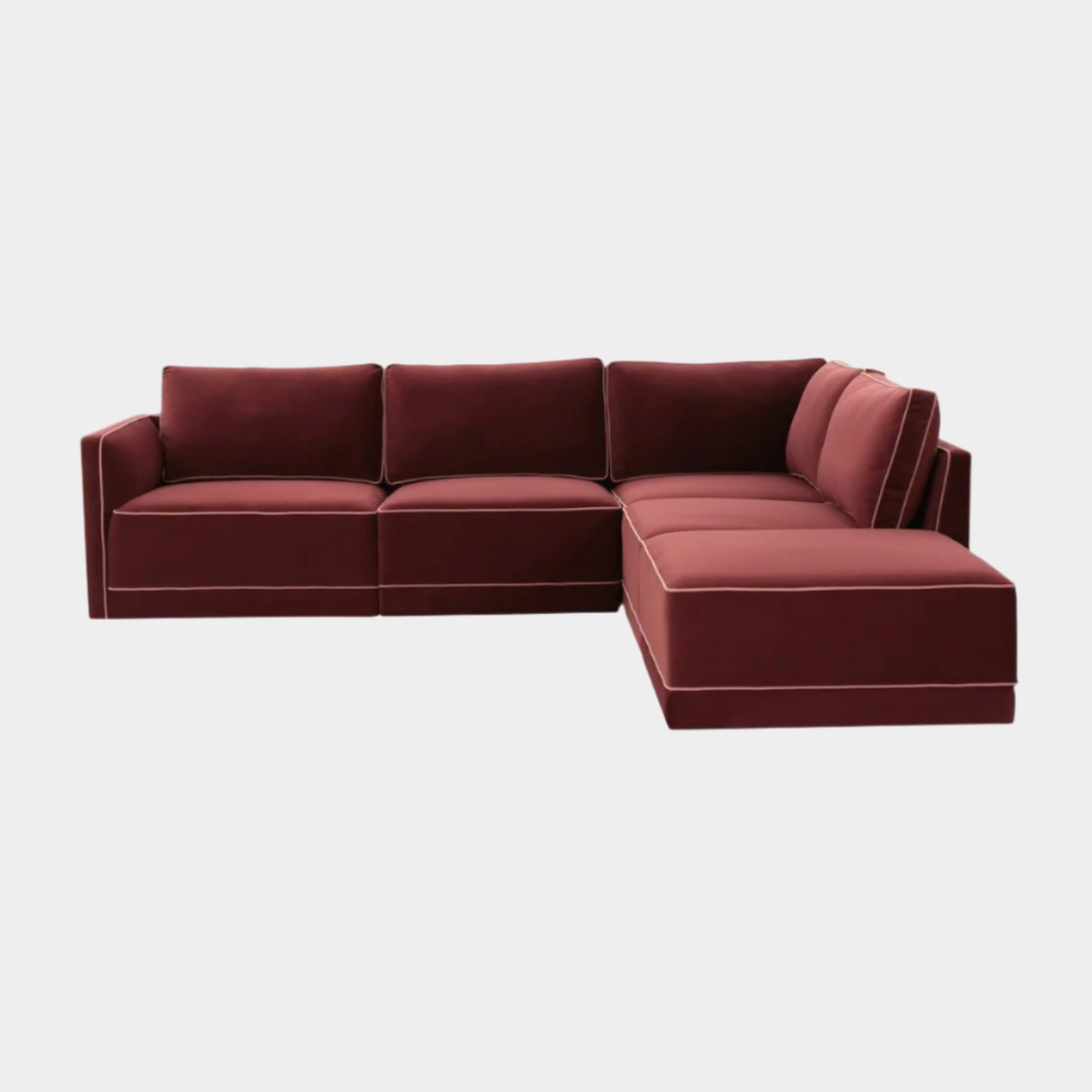 Willow Berry Red Modular RAF Sectional