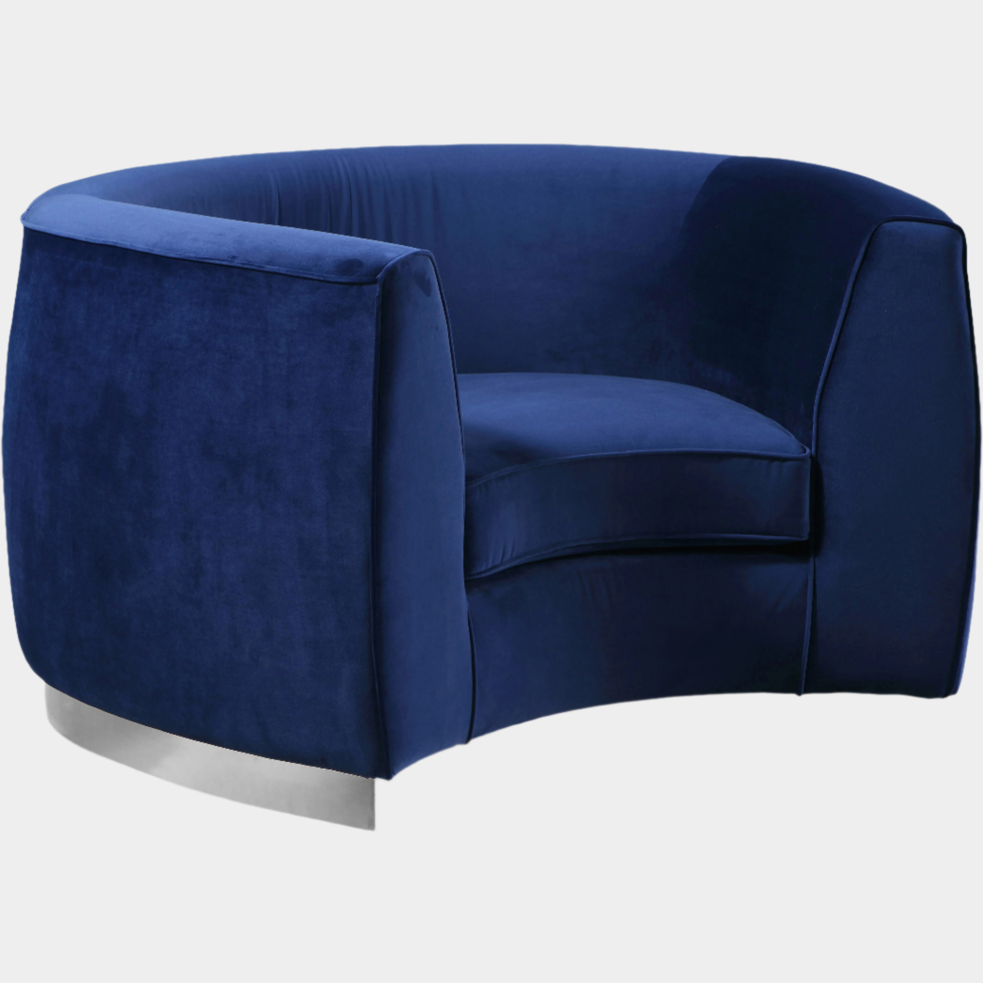 Fauteuil d'appoint rembourré en chenille Vivi 