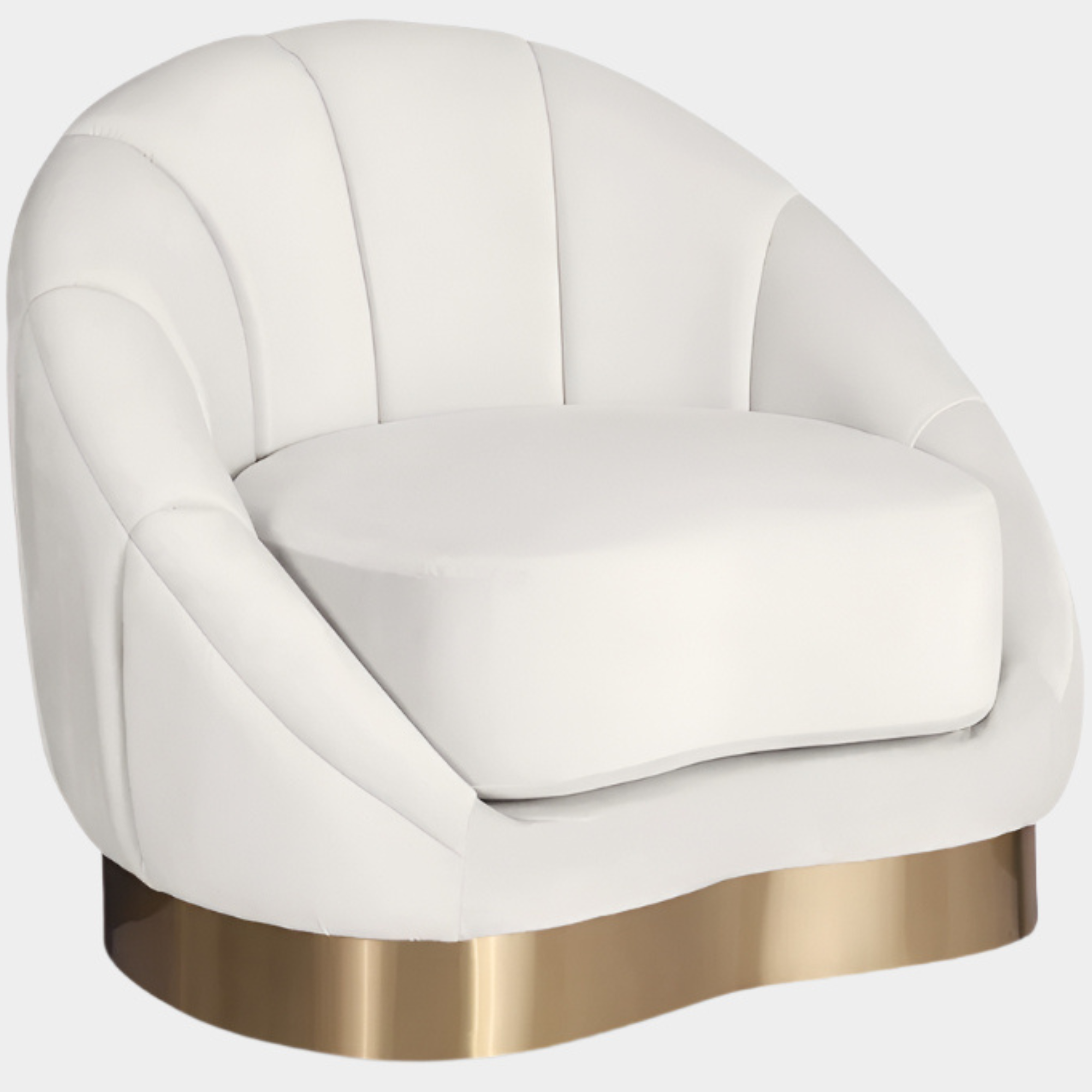 Fauteuil d'appoint rembourré en chenille Vivi 