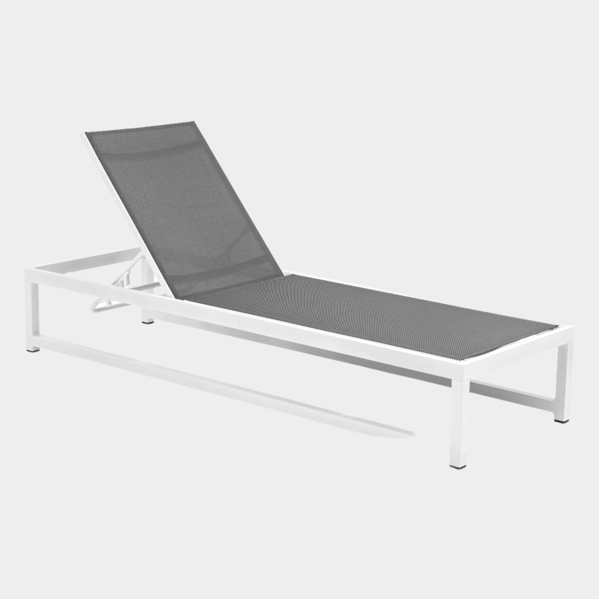 Maldives Mesh Water Resistant Fabric Outdoor Patio Adjustable Sun Chaise Lounge Chair