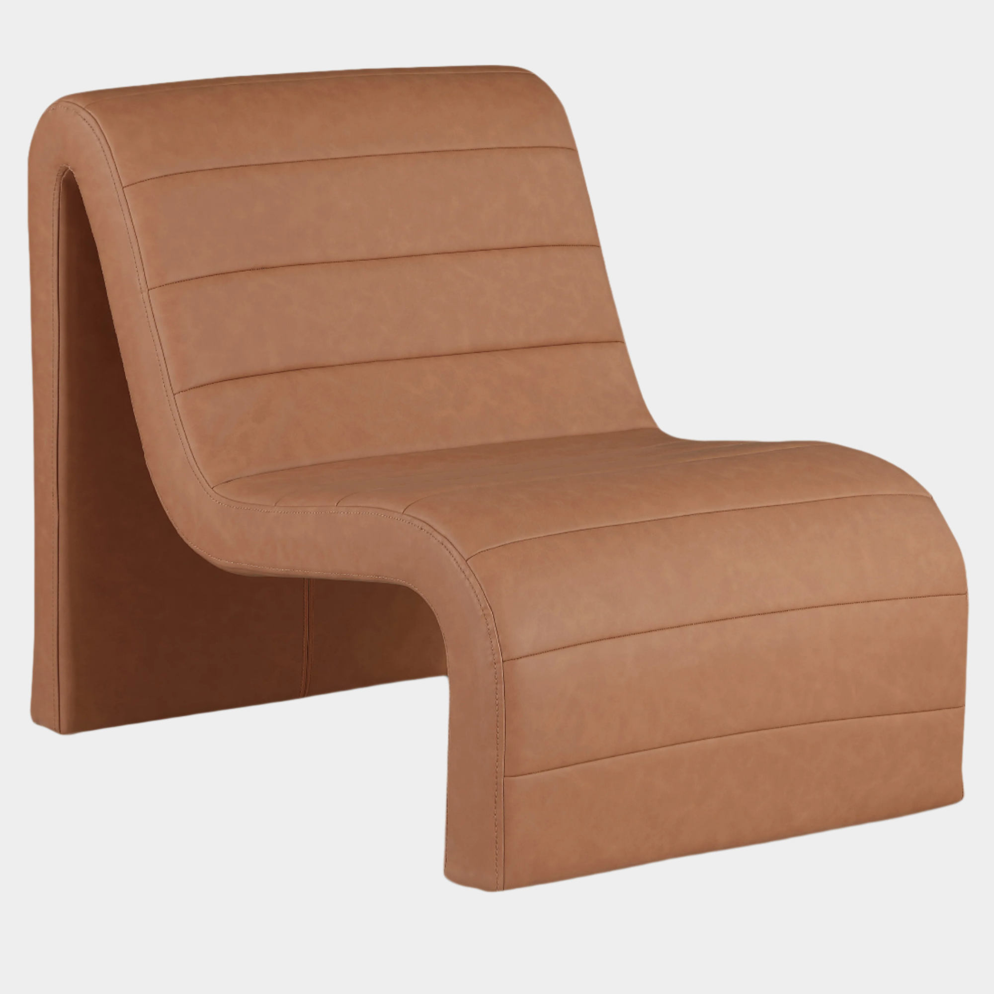 Ivy Vegan Leather Upholstered Accent Chair