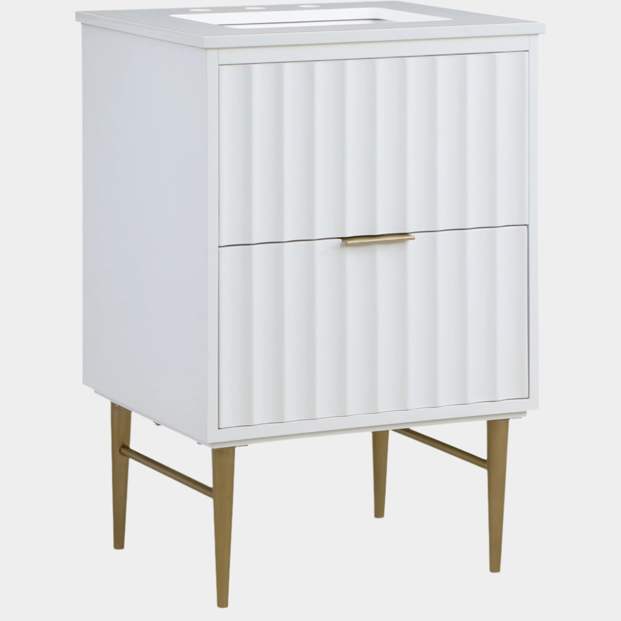 Meuble-lavabo mural pour salle de bain avec lavabo inclus
