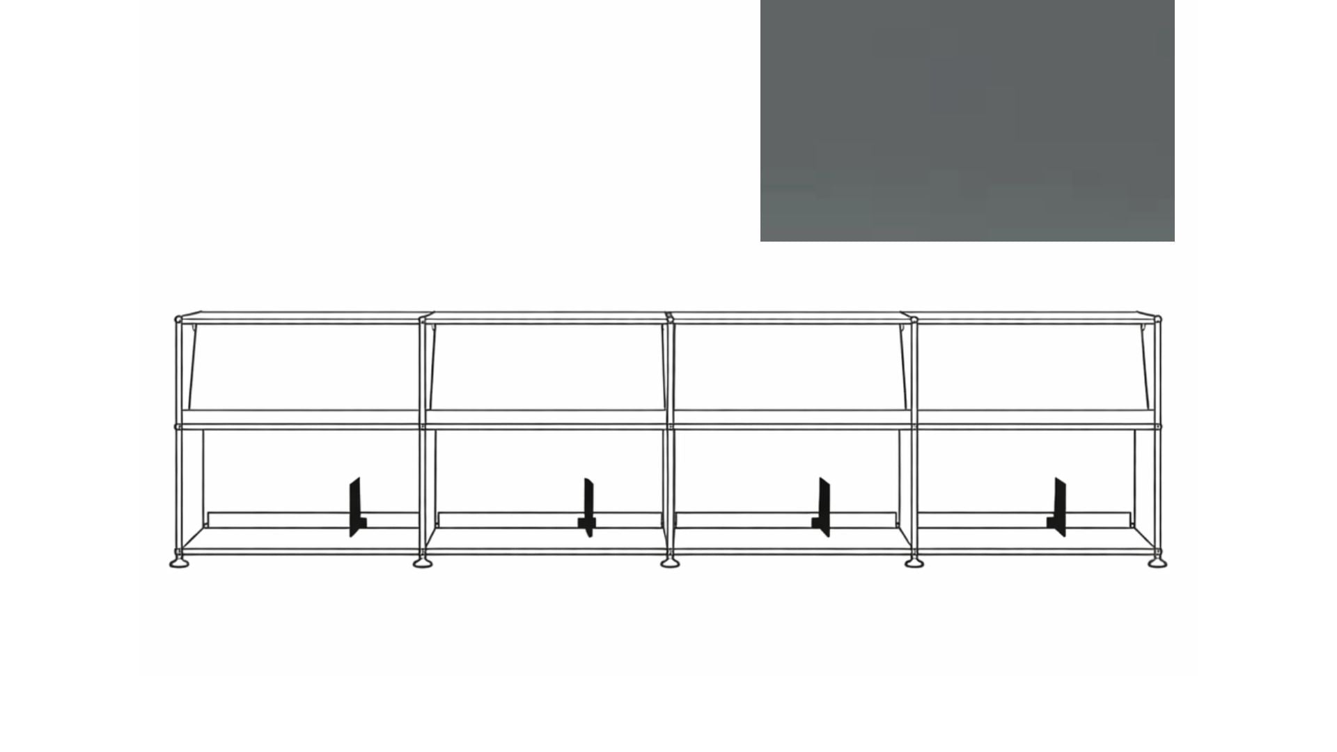 USM X Symbol Vinyl Display Cabinet