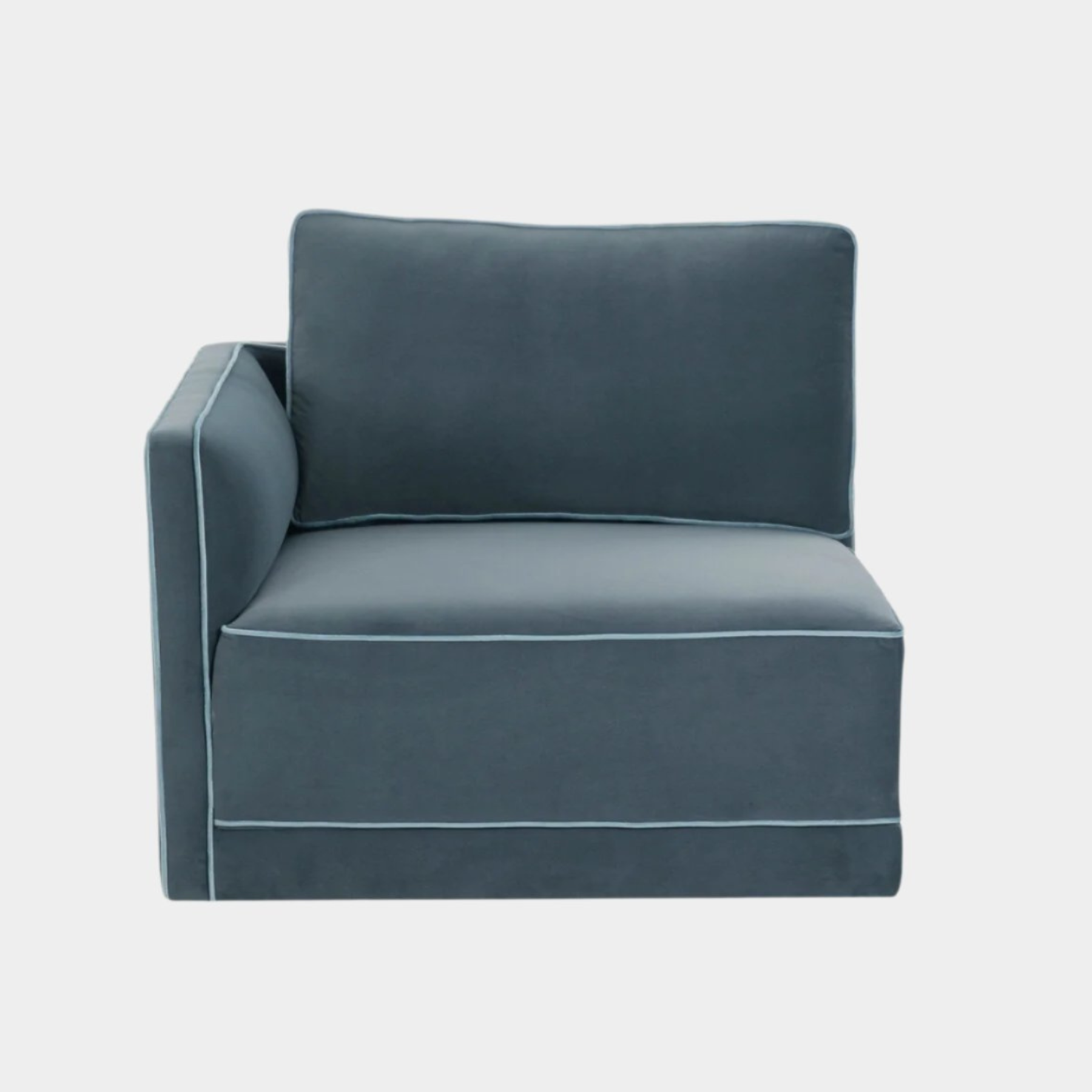 Willow Misty Blue LAF Corner Chair