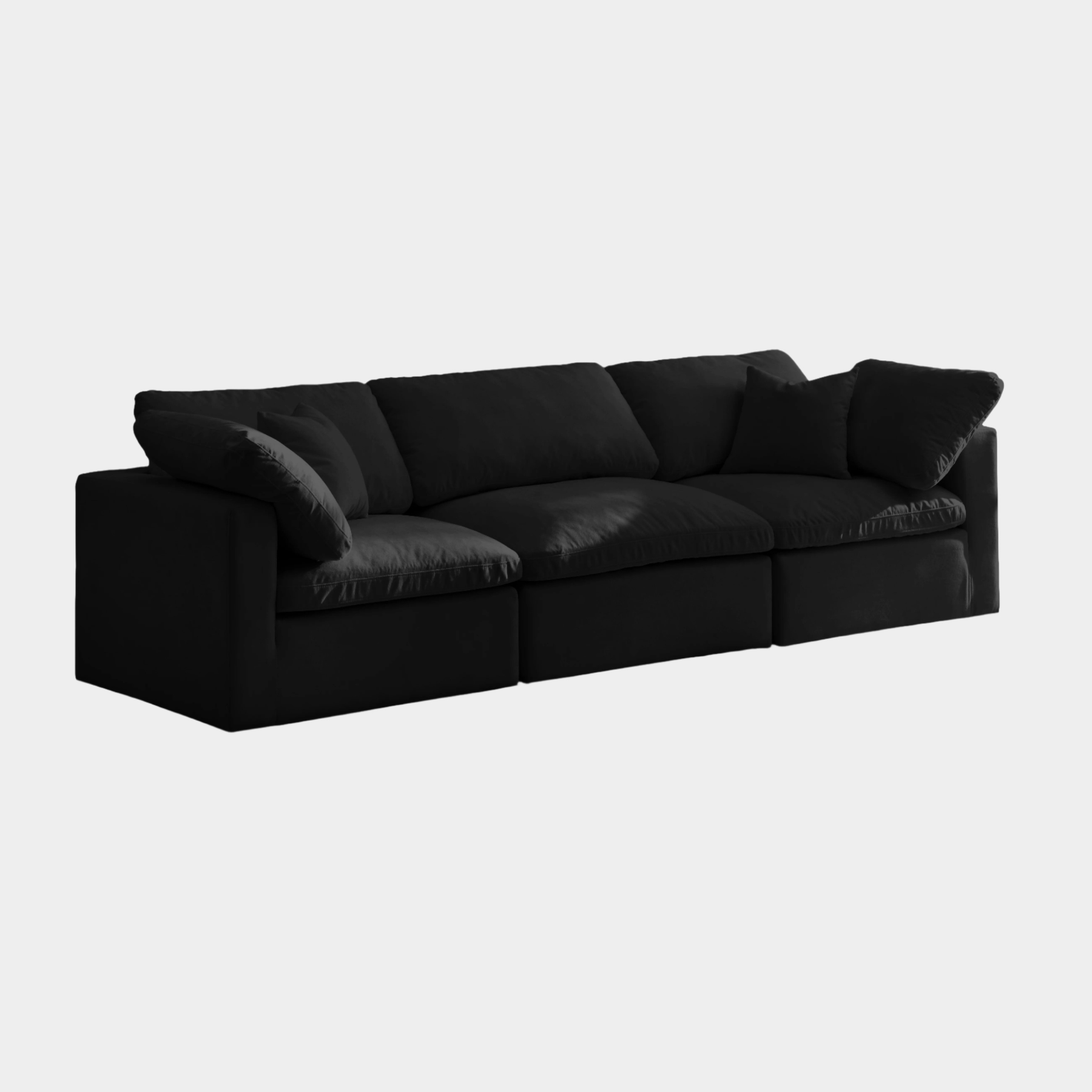 Plush Velvet Standard Comfort Modular Sofa