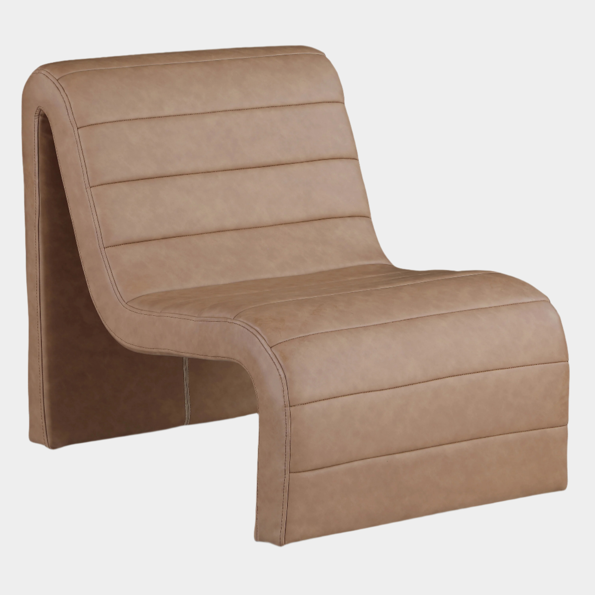Ivy Vegan Leather Upholstered Accent Chair