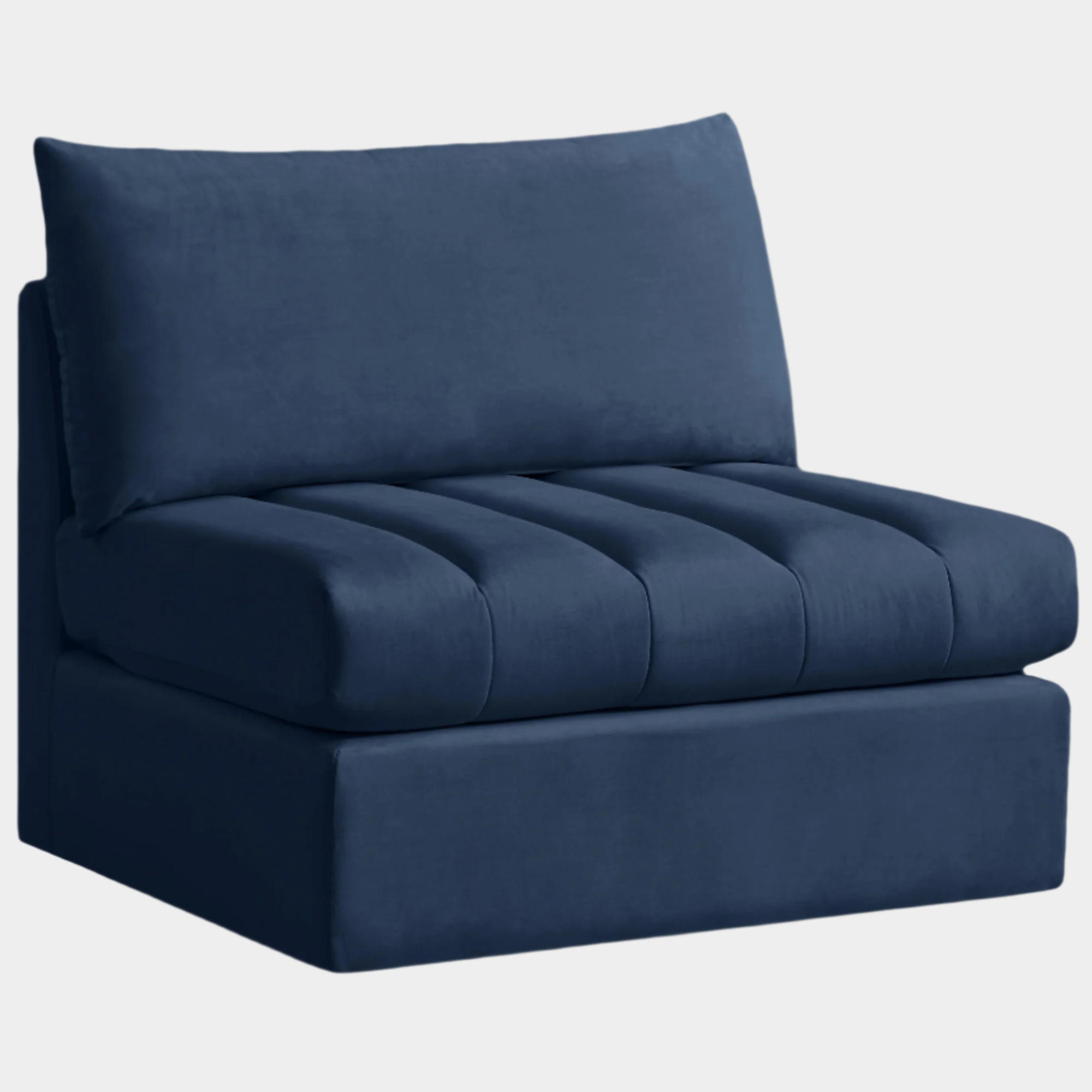 Jacob Velvet Upholstered Armless Modular Chair