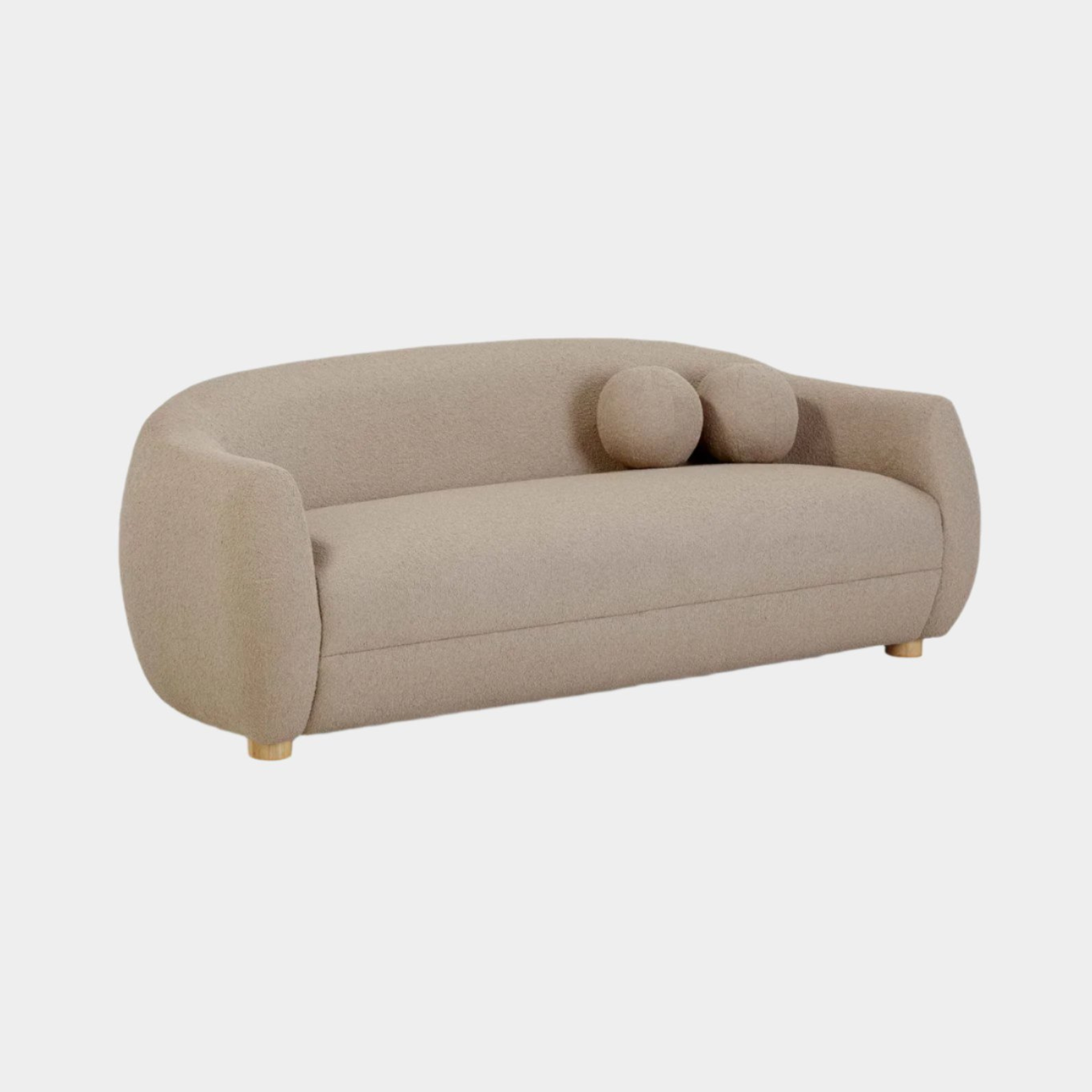 Judy Light Brown Boucle Sofa