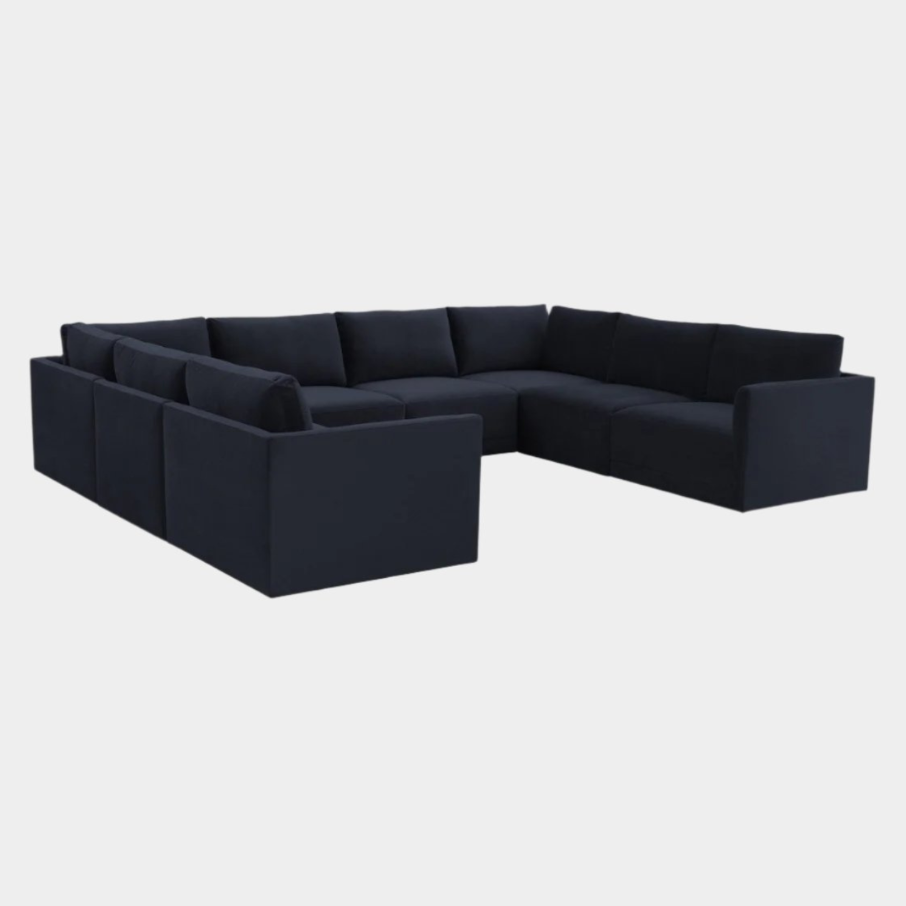 Willow Navy Modular Large U Sectional