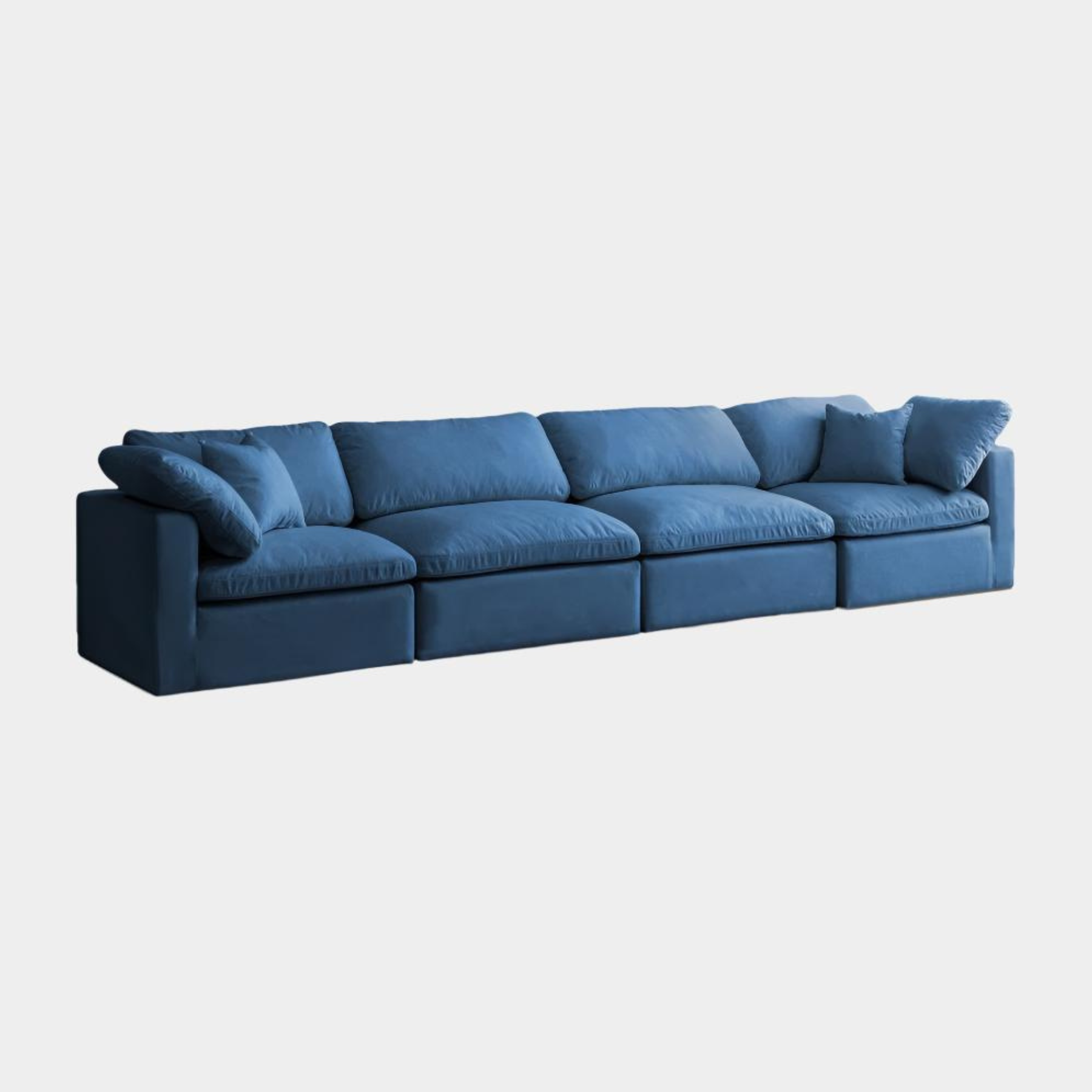 Plush Velvet Standard Comfort Modular Sofa