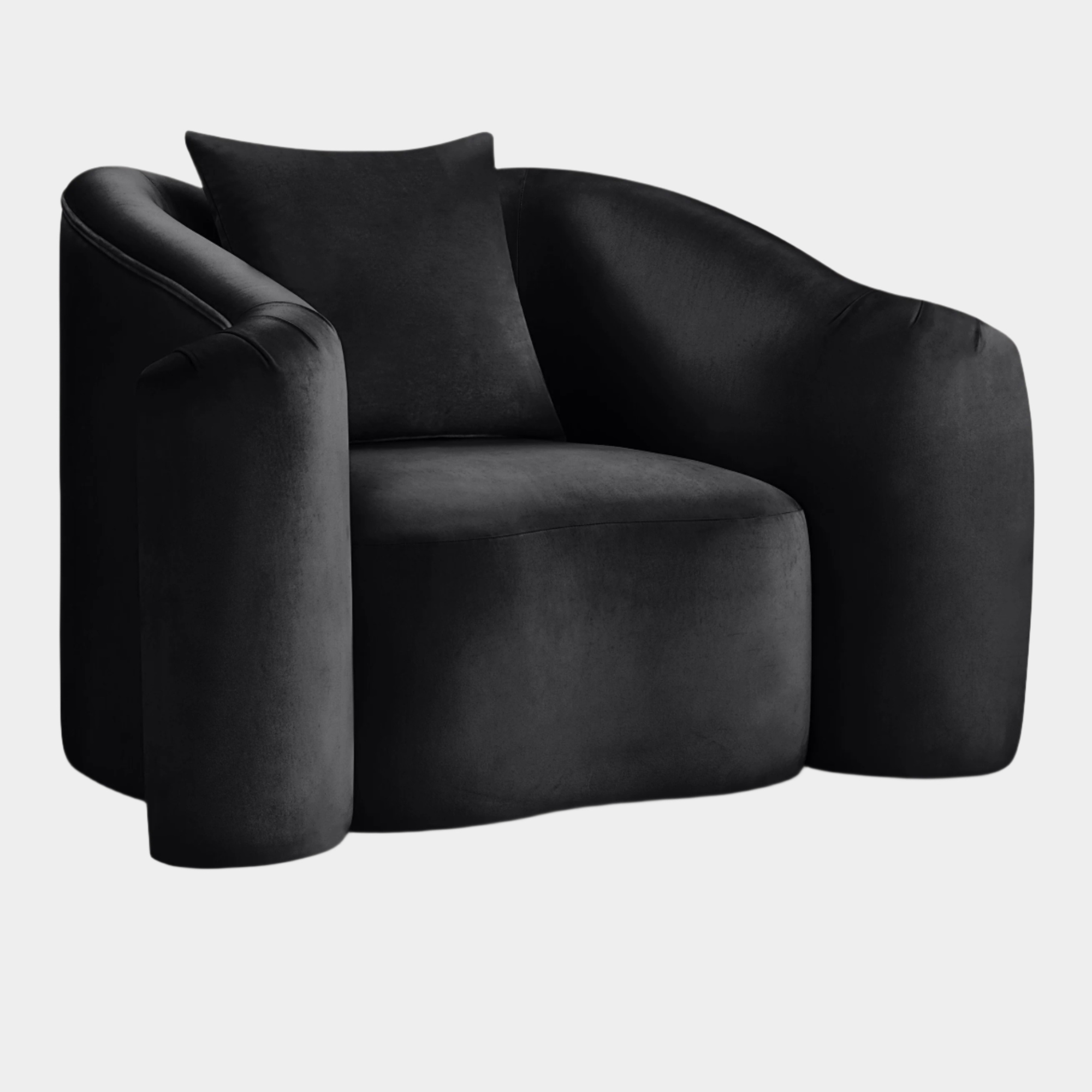 Fauteuil d'appoint rembourré en chenille Vivi 