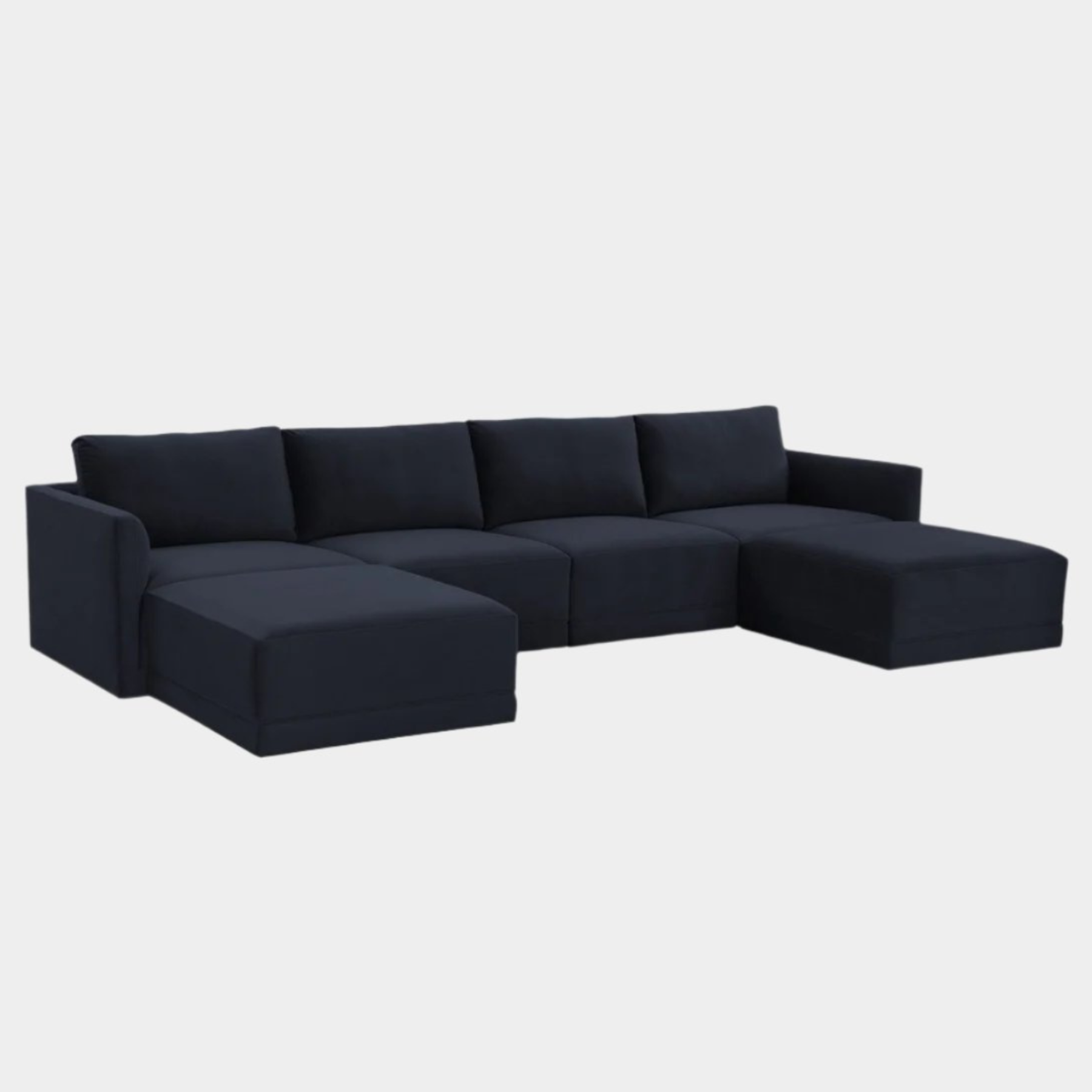 Willow Navy Modular U Sectional