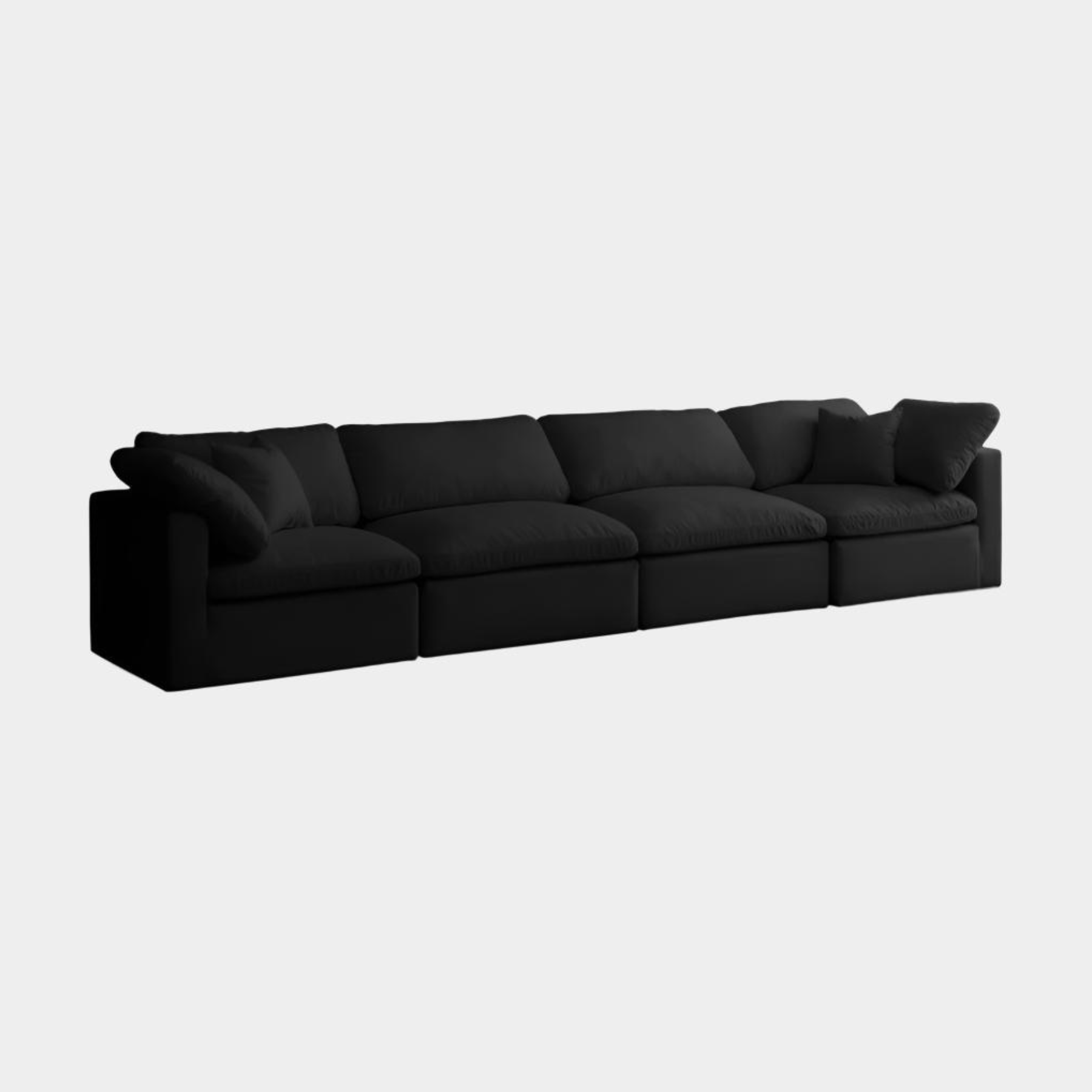 Plush Velvet Standard Comfort Modular Sofa