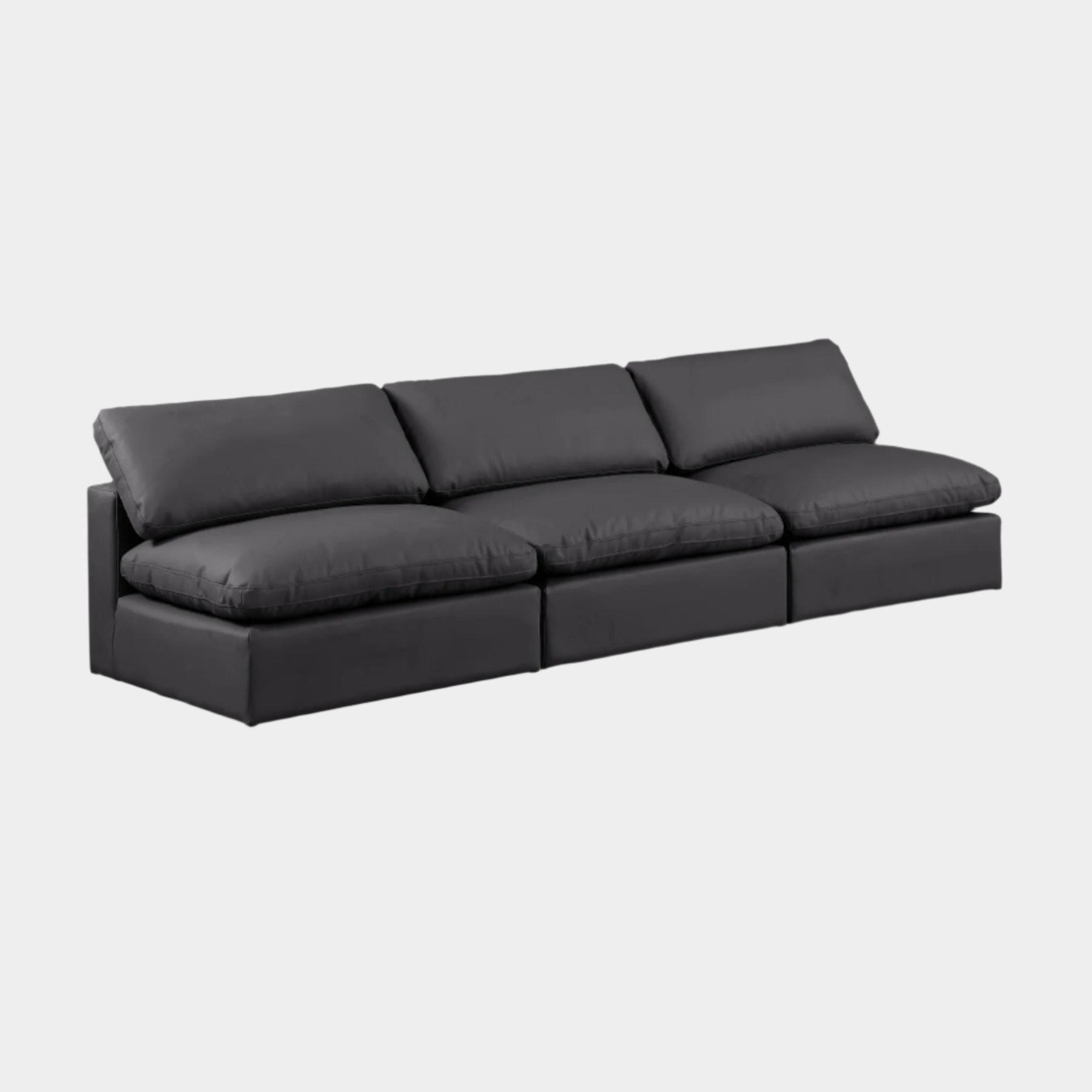 Comfy Vegan Leather Sofa