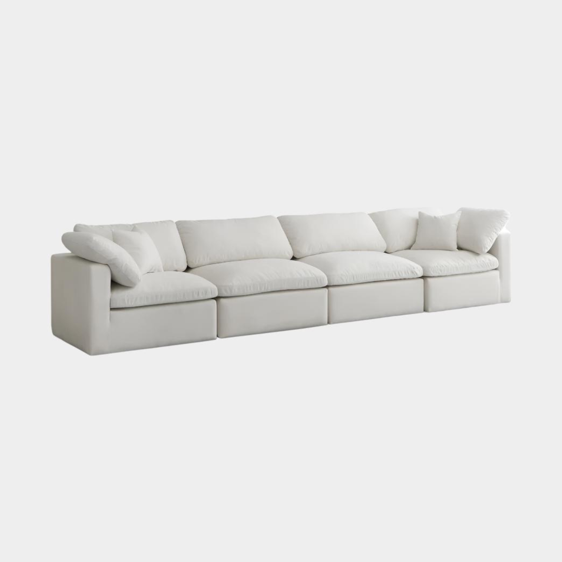 Plush Velvet Standard Comfort Modular Sofa