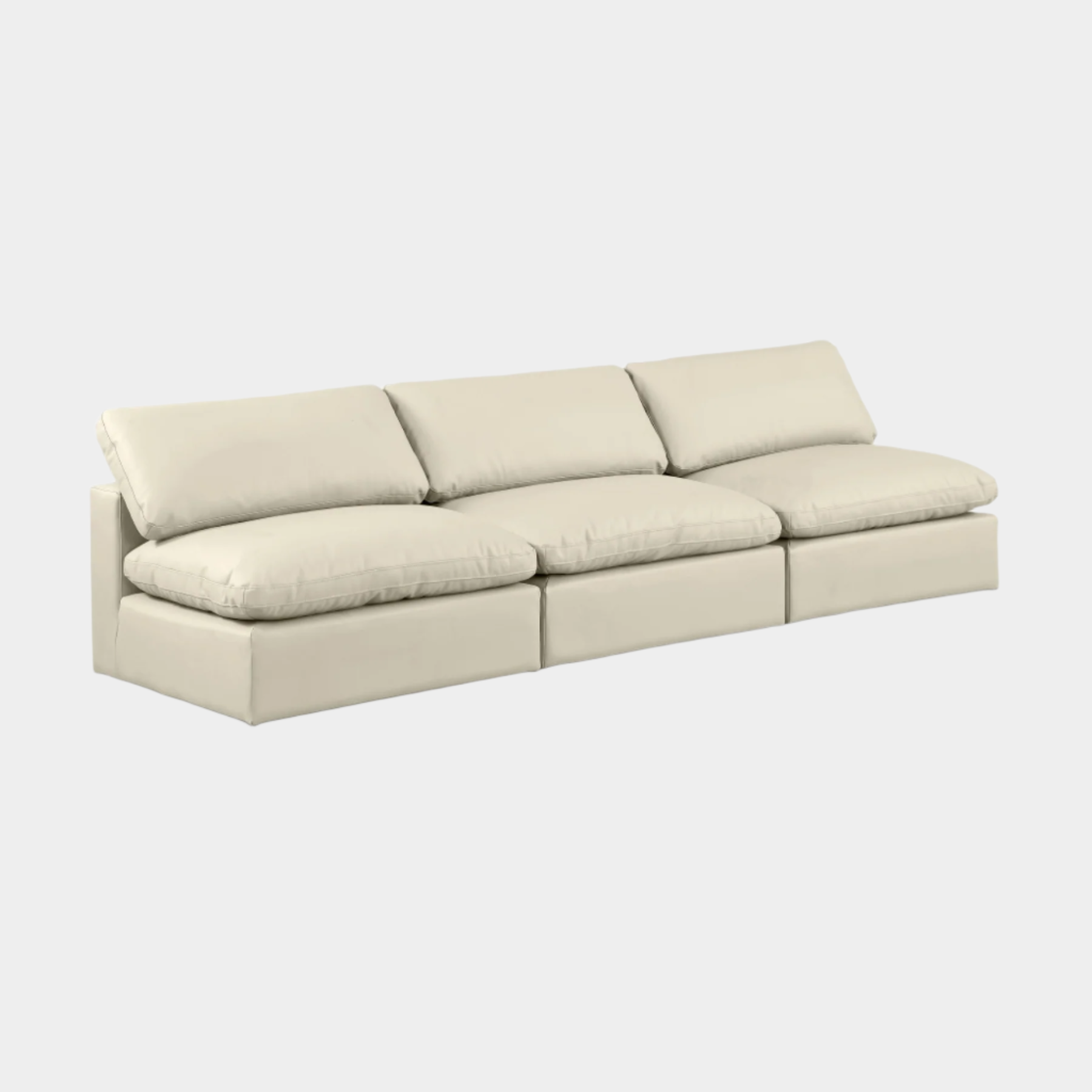 Comfy Vegan Leather Sofa