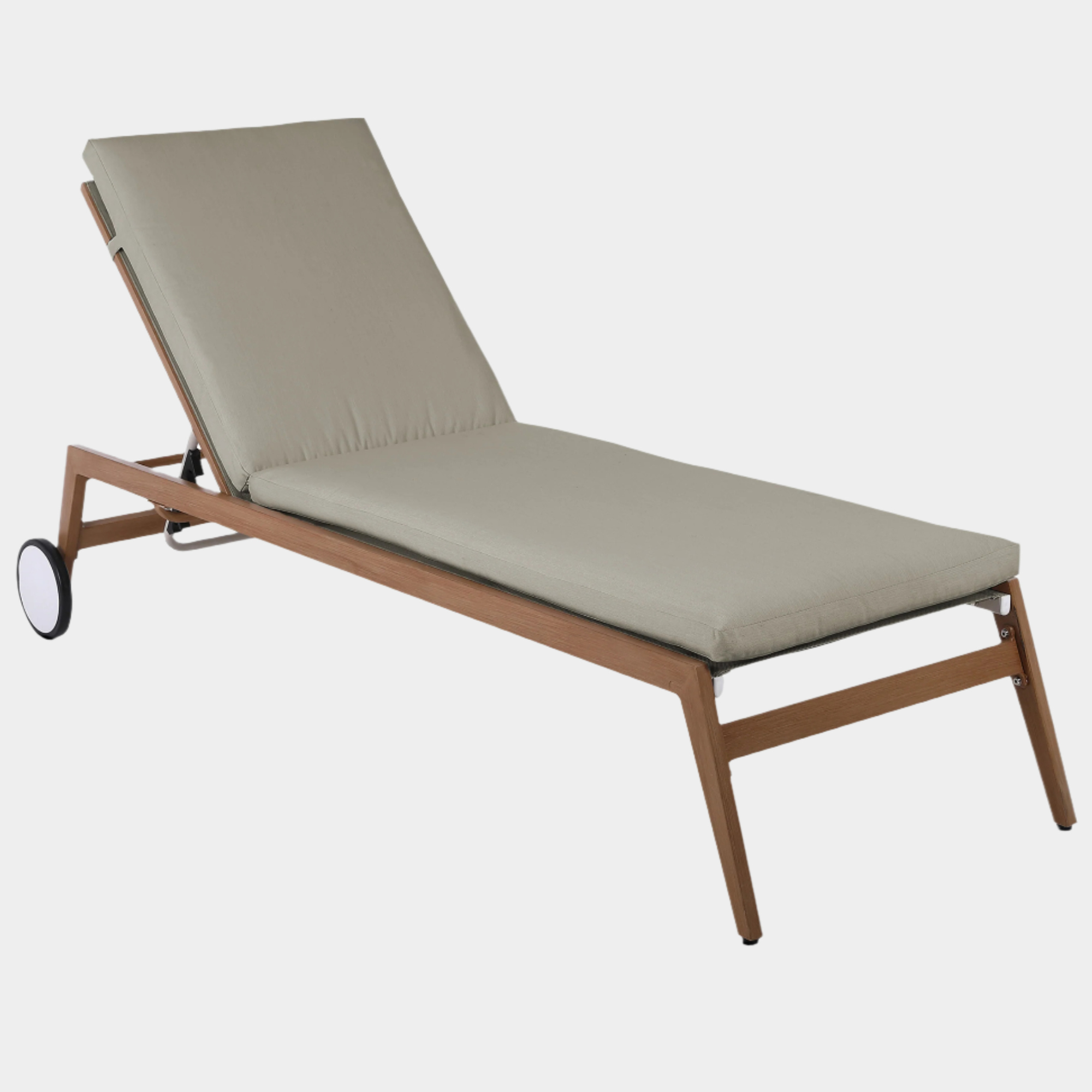 Maui Water Resistant Fabric Upholstered Outdoor Patio Lounger