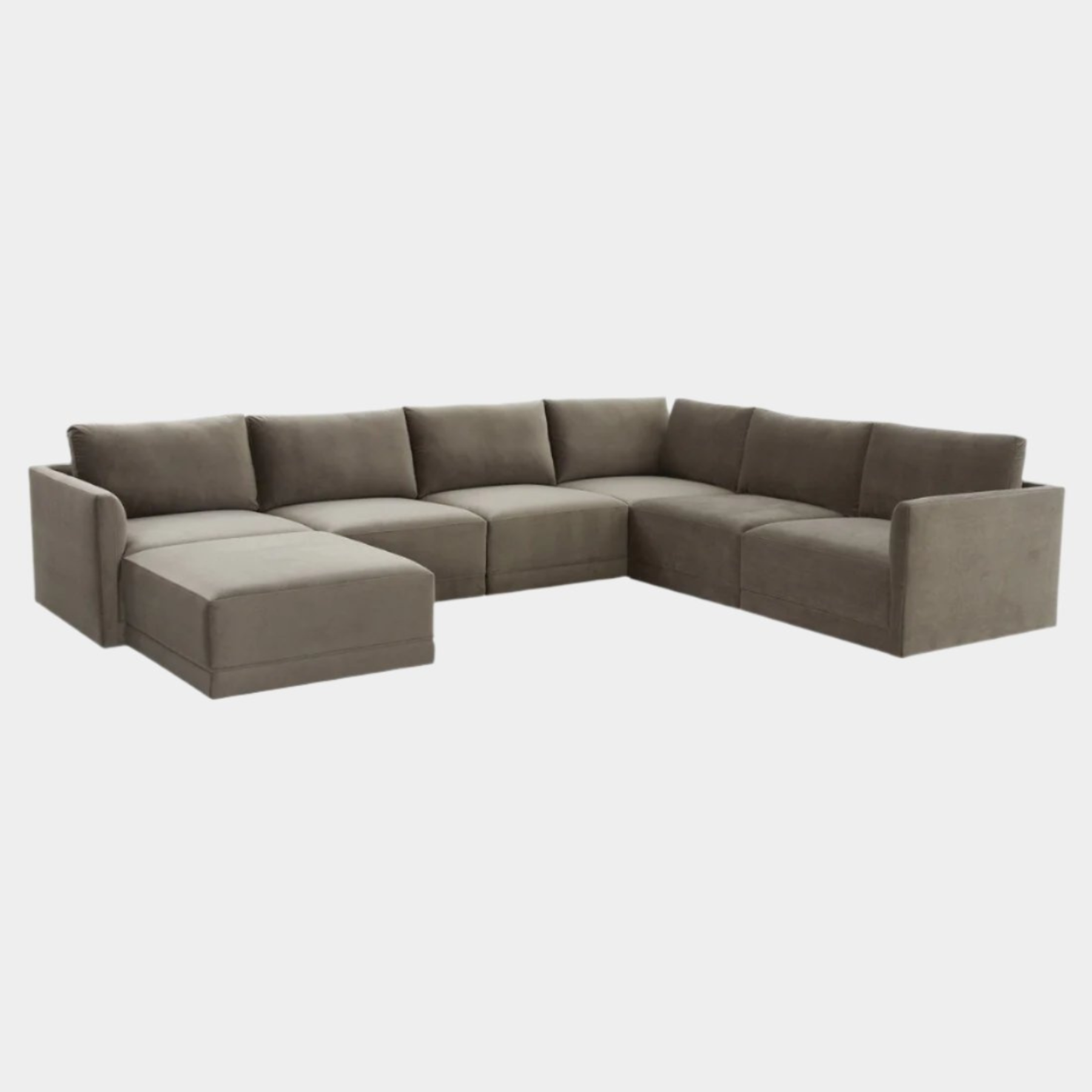 Willow Taupe Modular Large Chaise Sectional