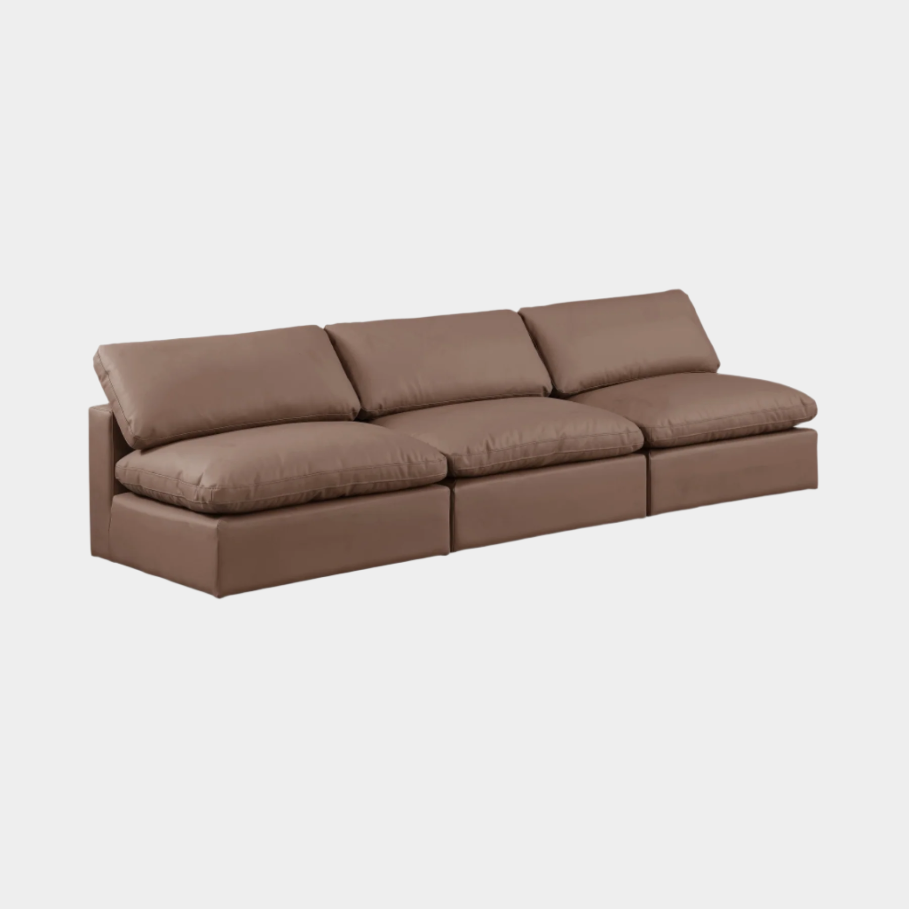 Comfy Vegan Leather Sofa