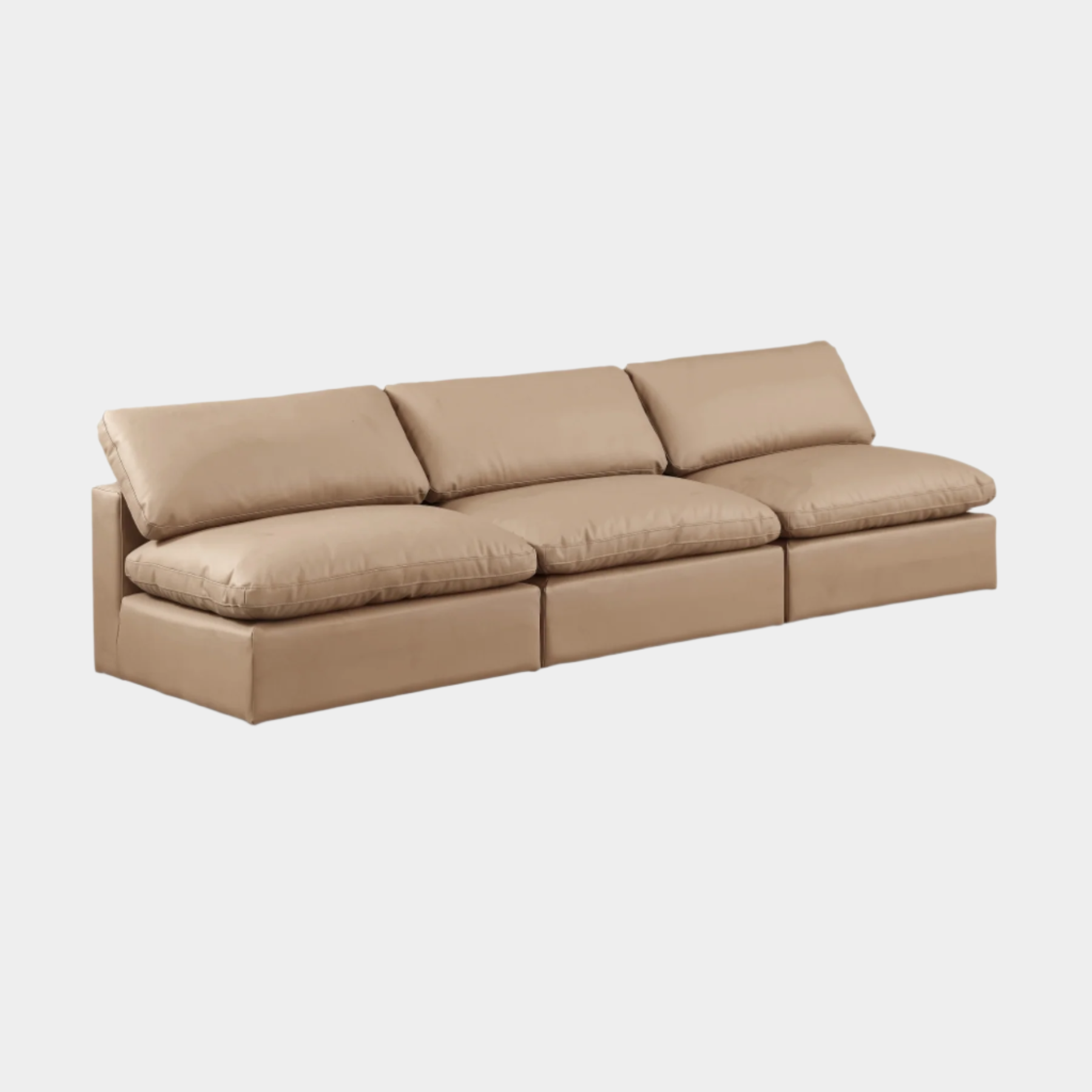 Comfy Vegan Leather Sofa