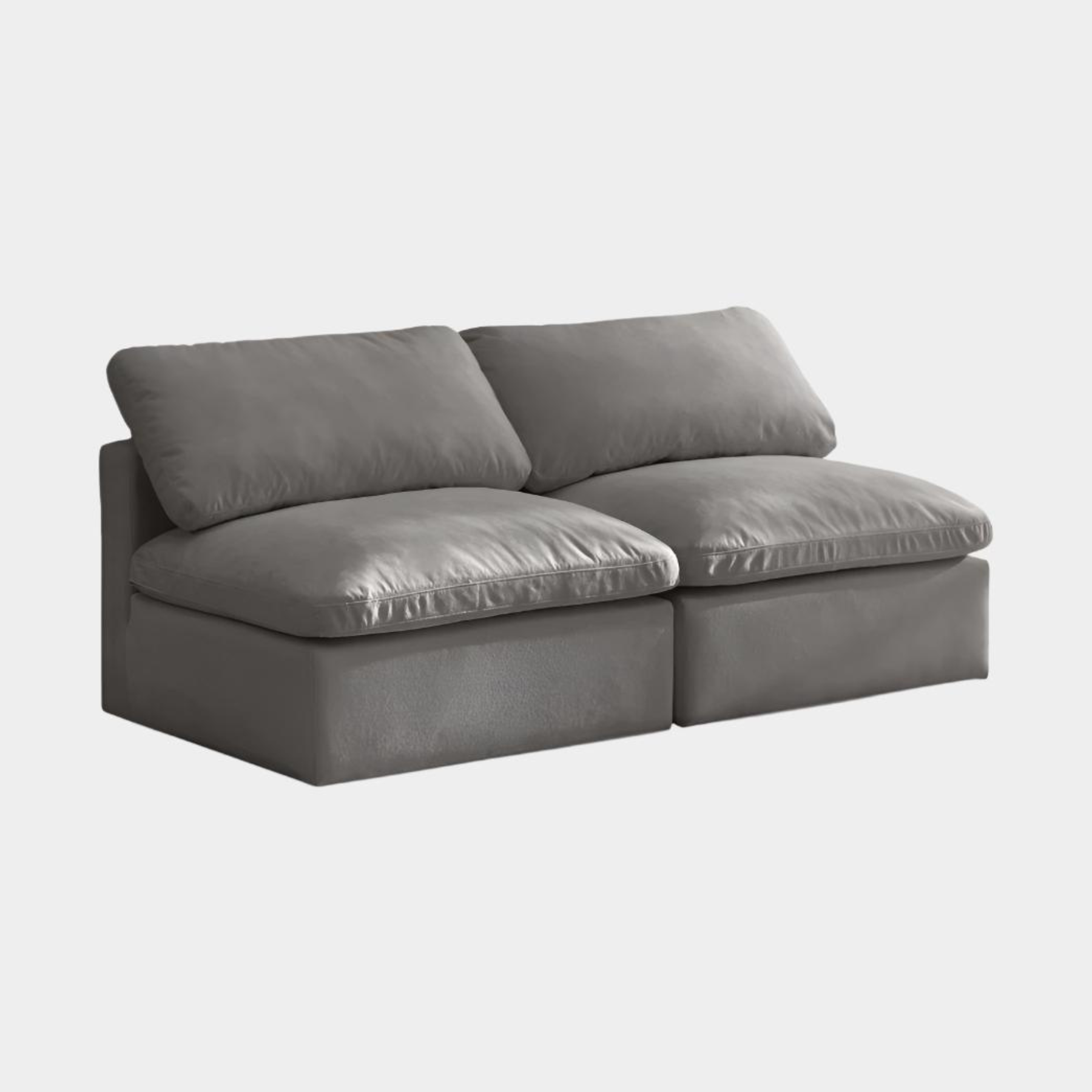 Plush Velvet Standard Comfort Modular Sofa