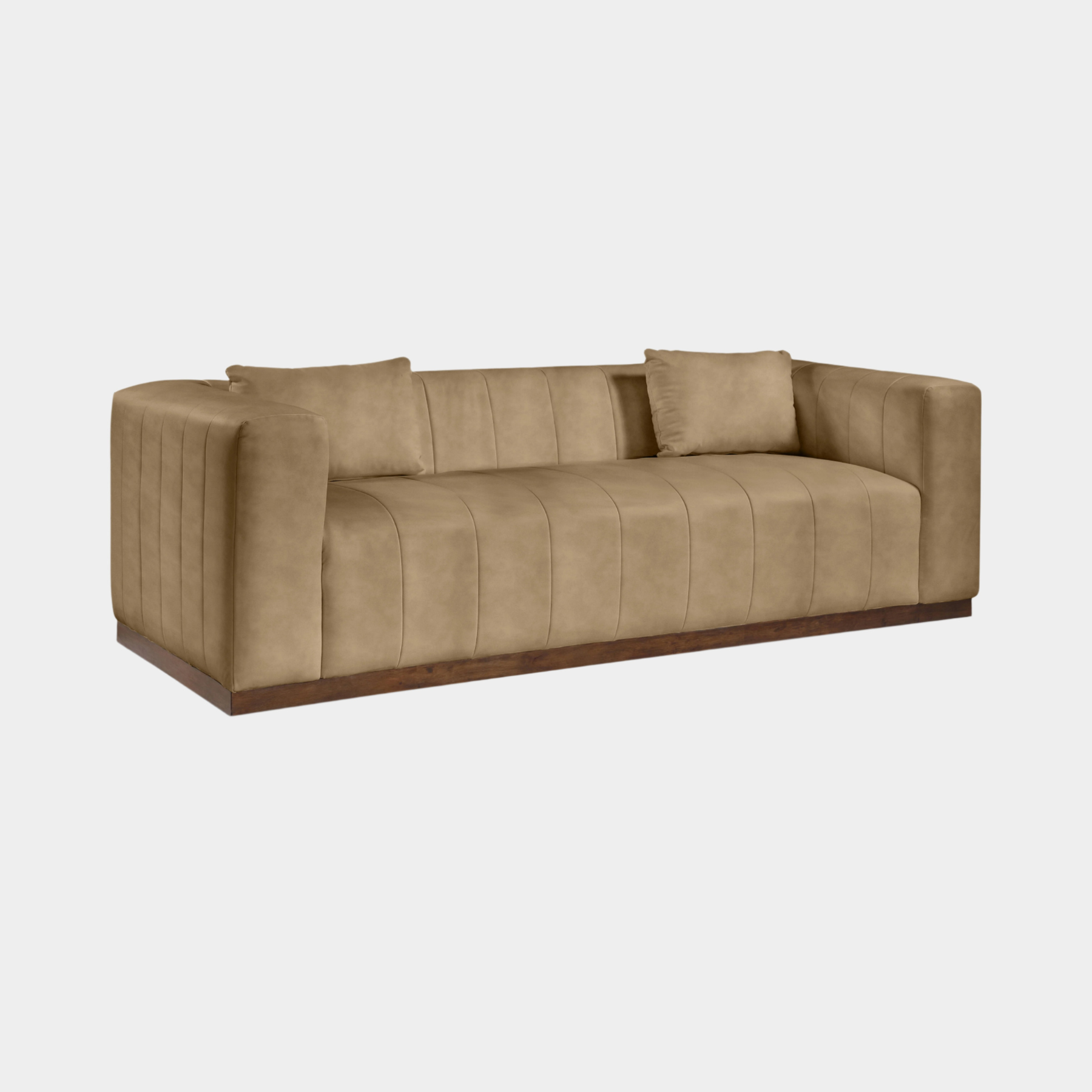 Mallina Vegan Leather Upholstered Sofa