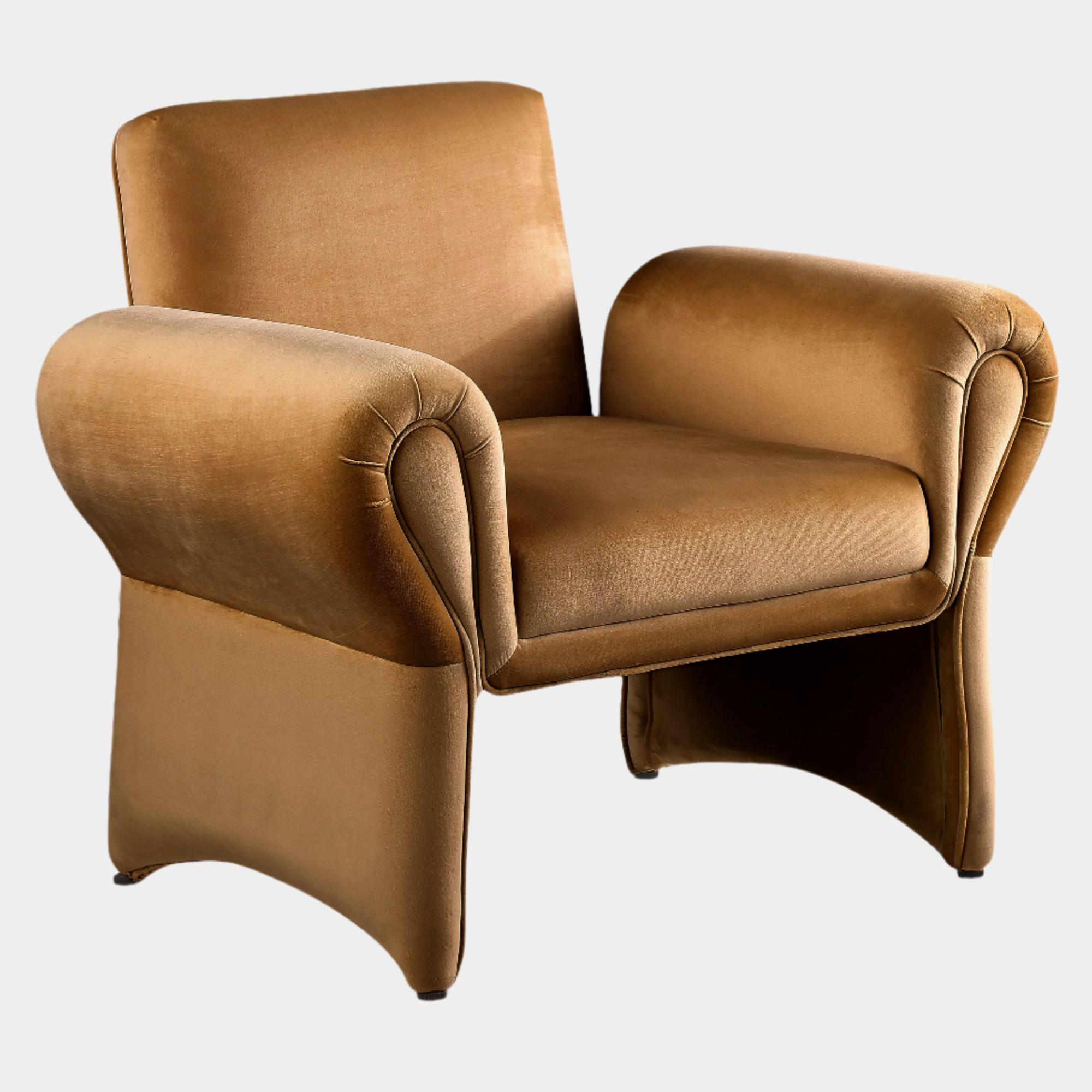 Fauteuil d'appoint rembourré en chenille Vivi 