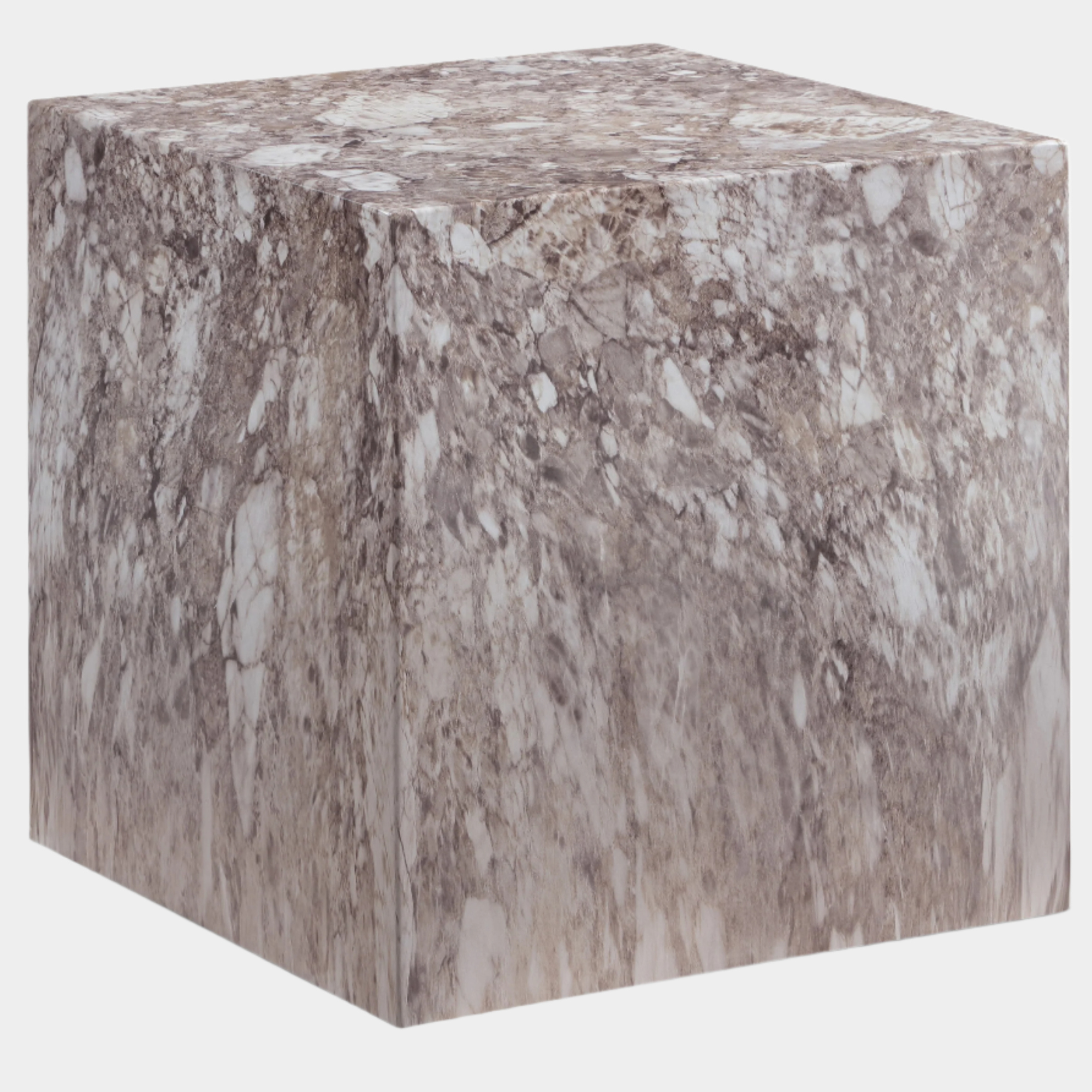 Piazza Marble Finish Indoor / Outdoor Concrete End Table