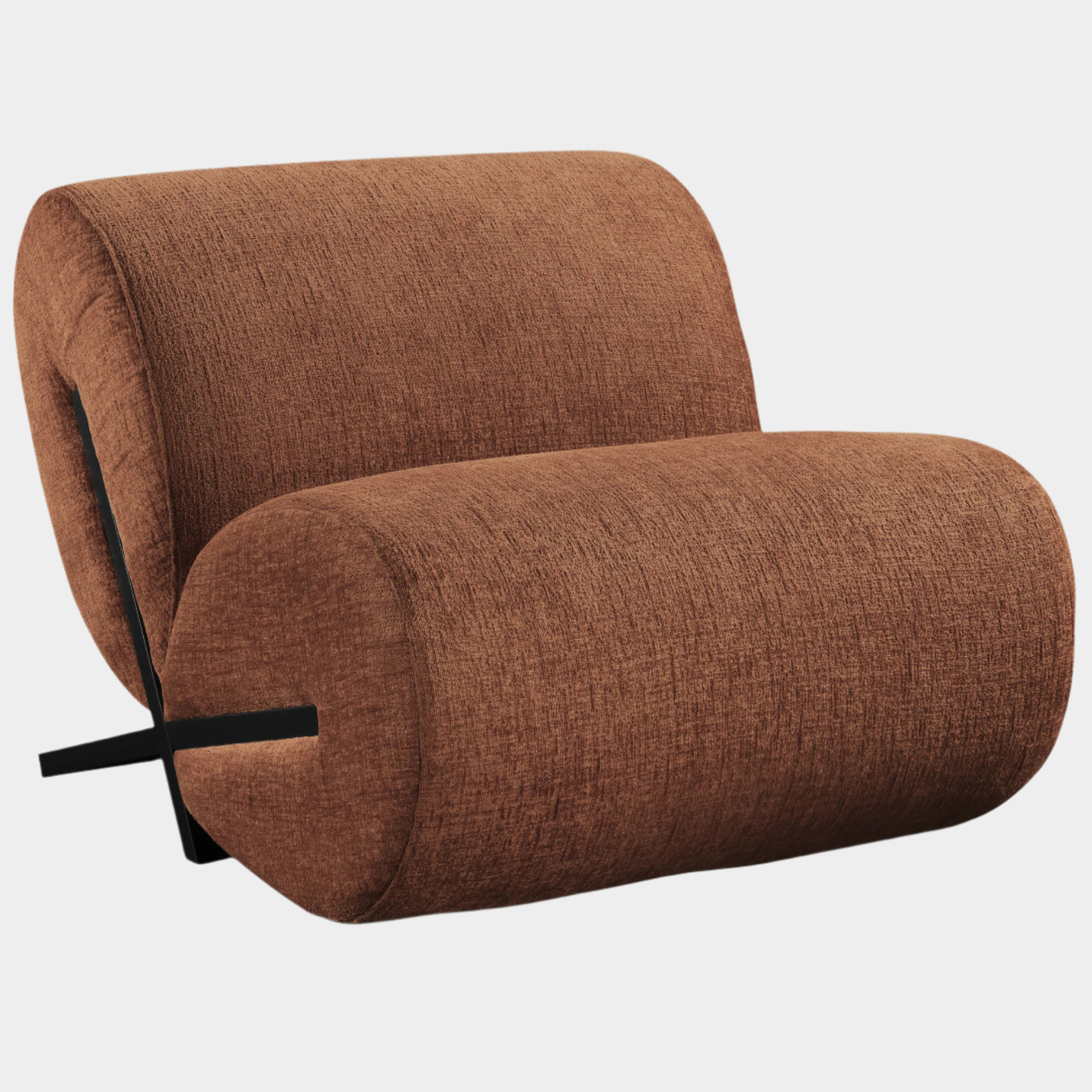 Fauteuil d'appoint rembourré en chenille Vivi 