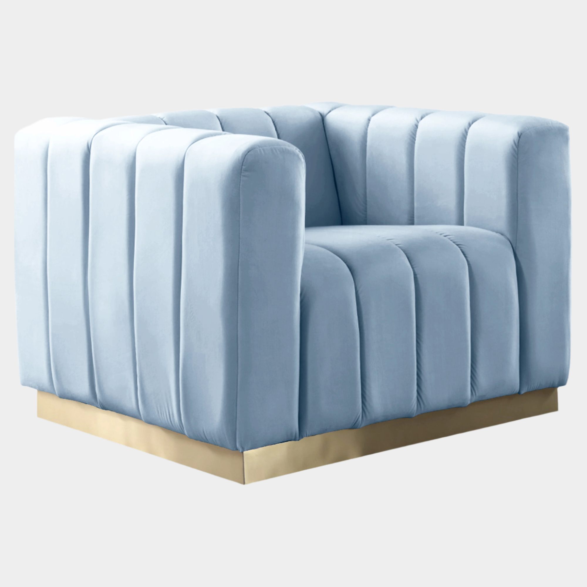 Fauteuil d'appoint rembourré en chenille Vivi 