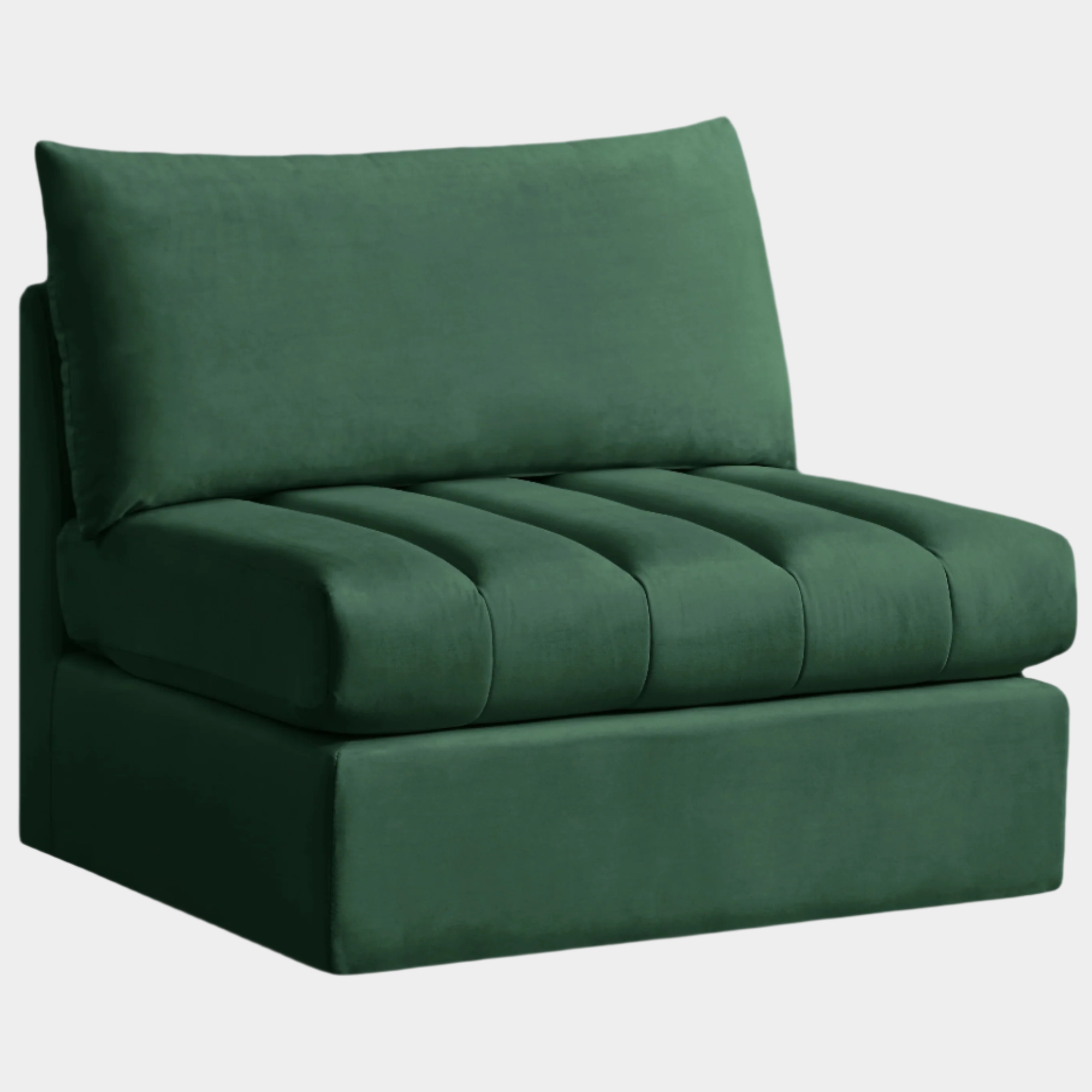 Jacob Velvet Upholstered Armless Modular Chair