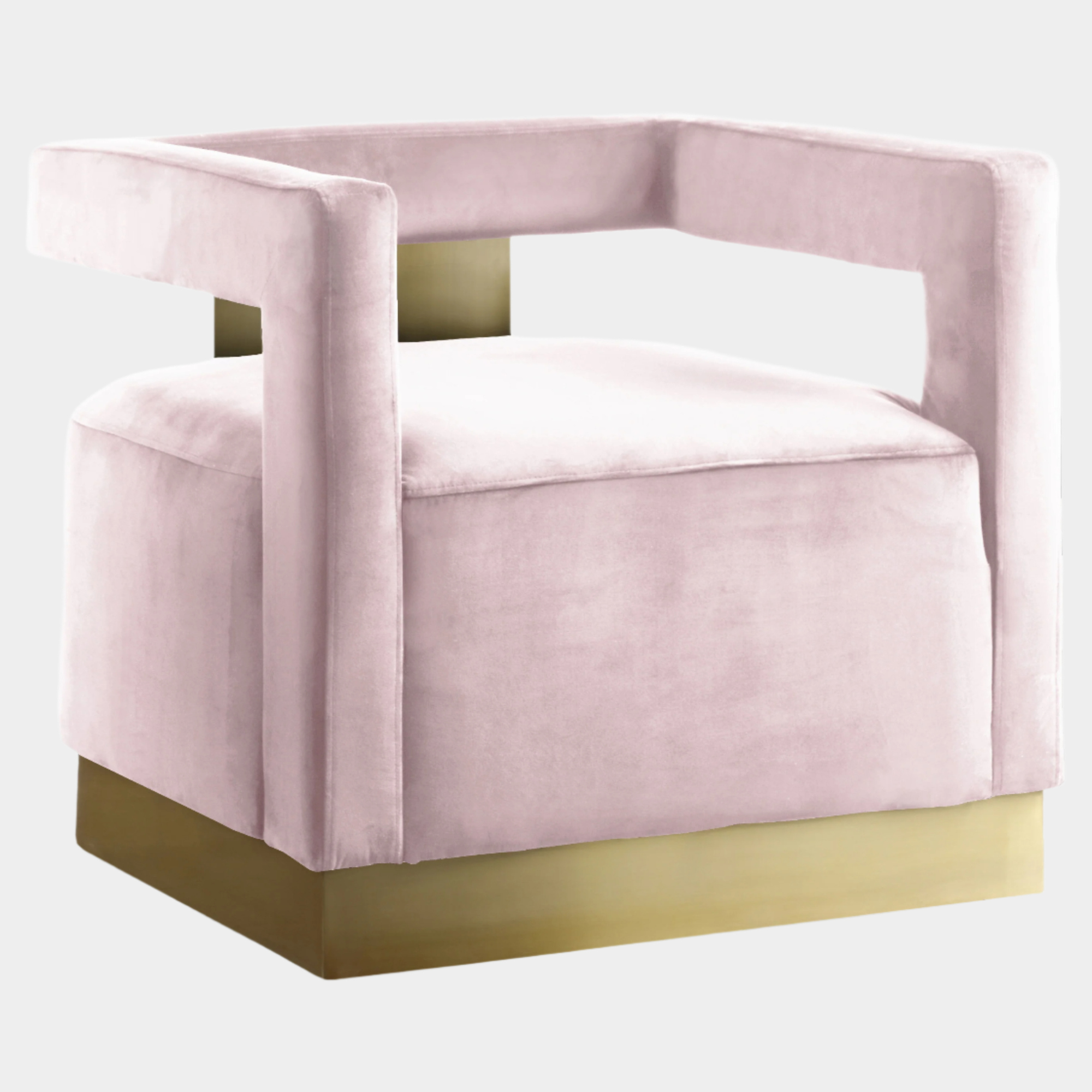Armani Velvet Upholstered Accent Chair