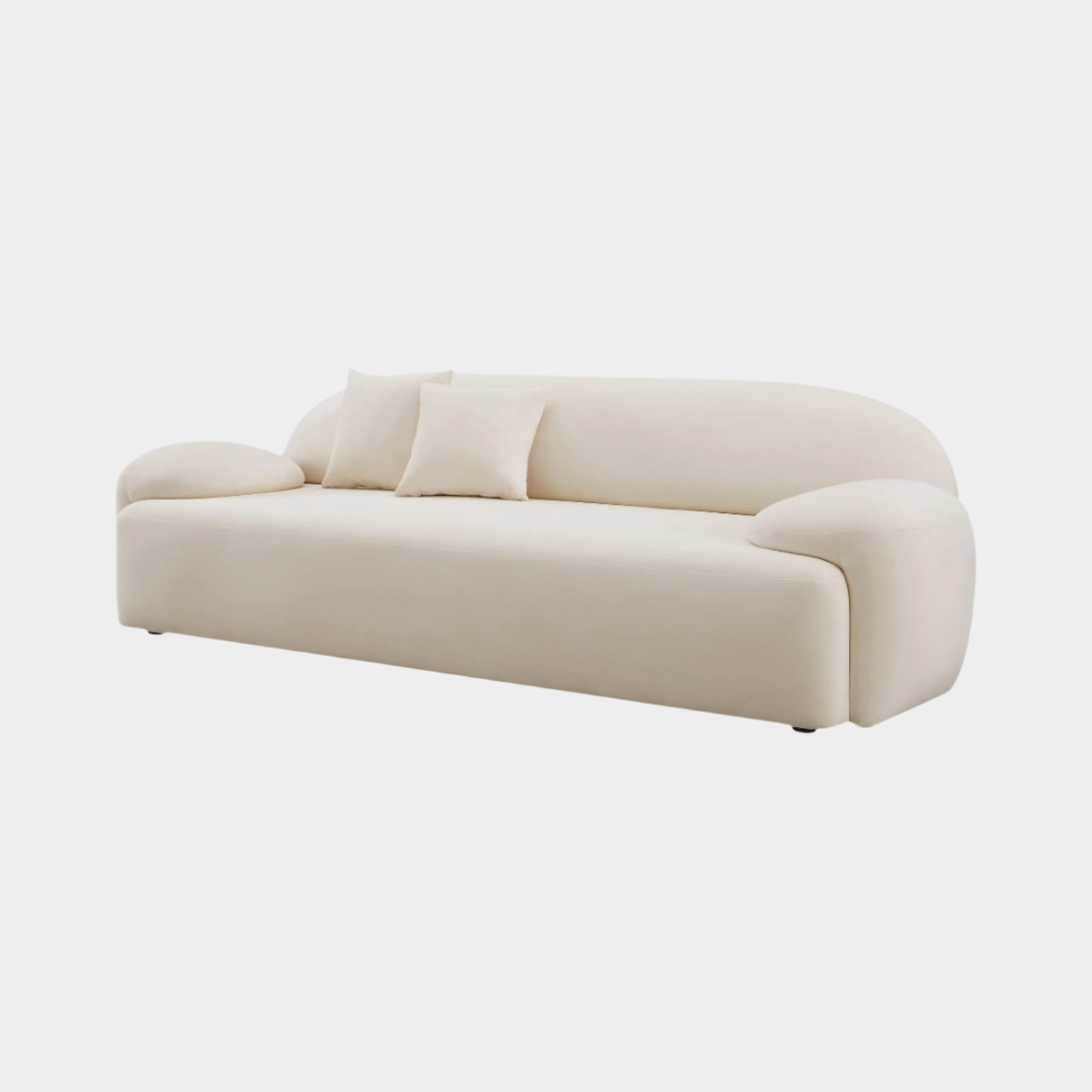 Allegra Cream Velvet Sofa