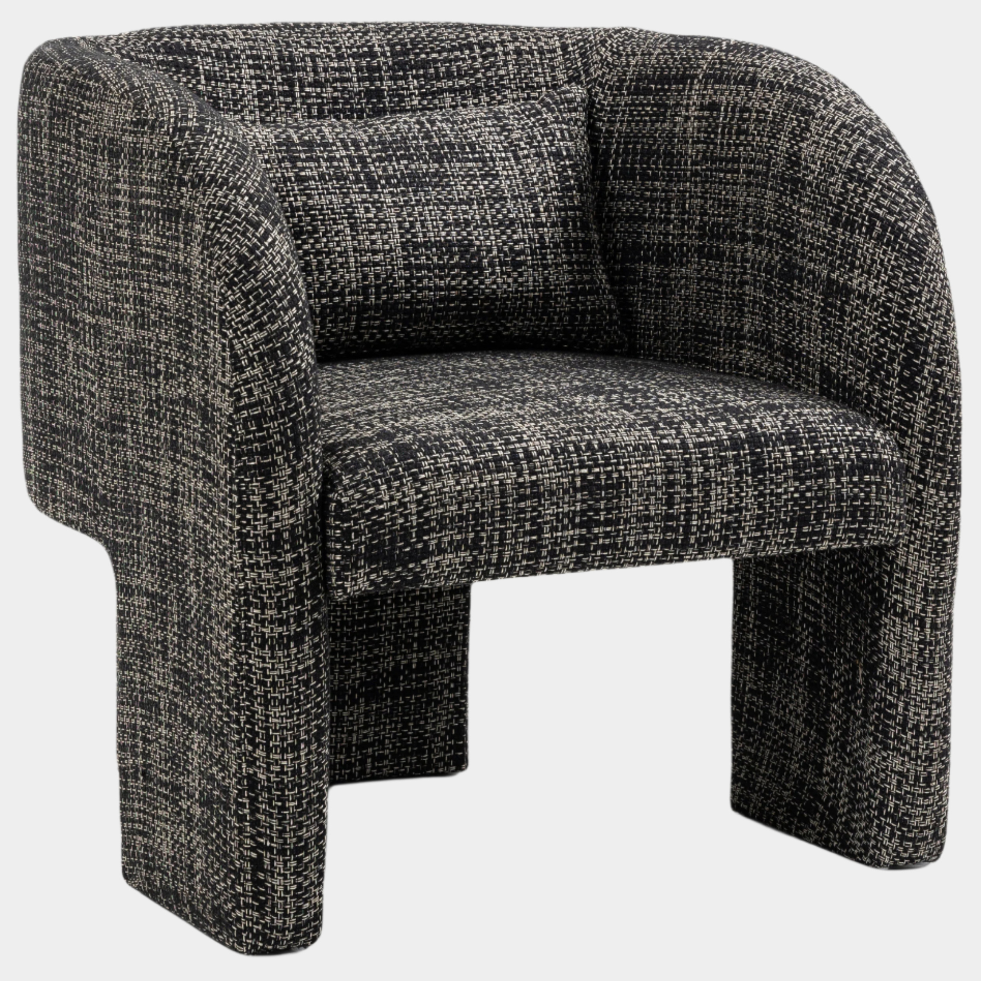 Fauteuil d'appoint rembourré en chenille Vivi 