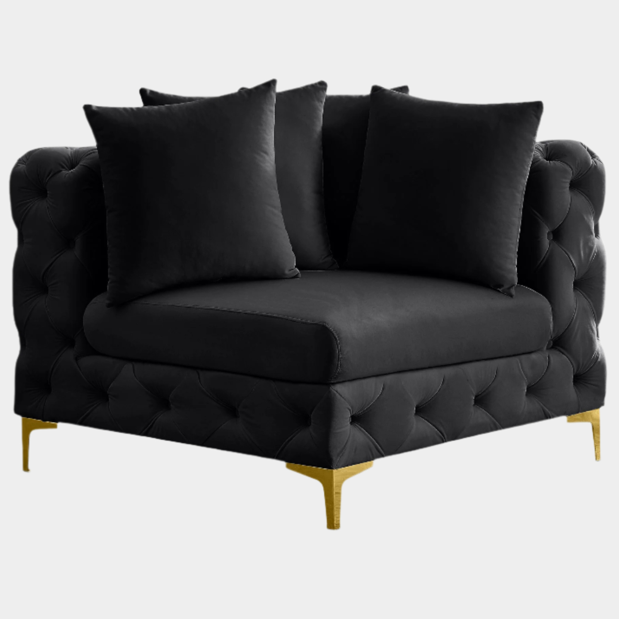 Fauteuil d'appoint rembourré en chenille Vivi 