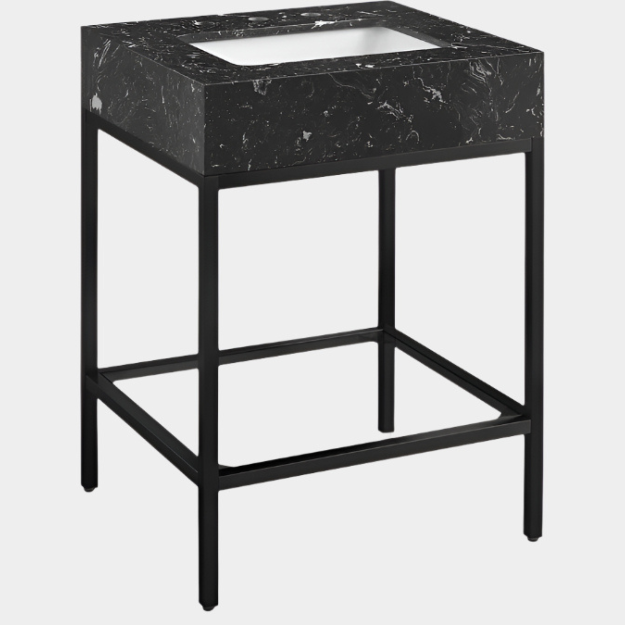 Meuble-lavabo mural pour salle de bain avec lavabo inclus