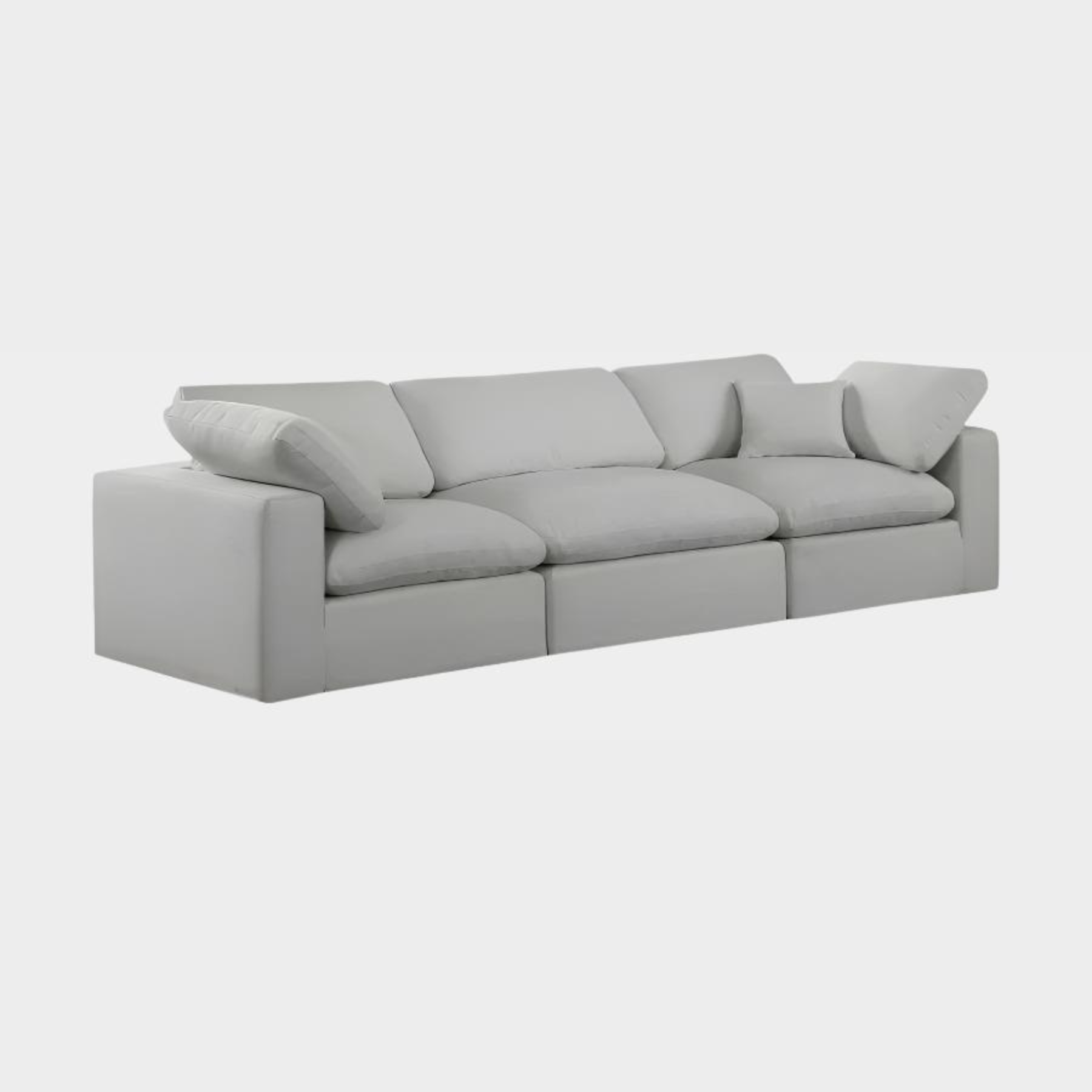 Comfy Linen Textured Fabric Sofa