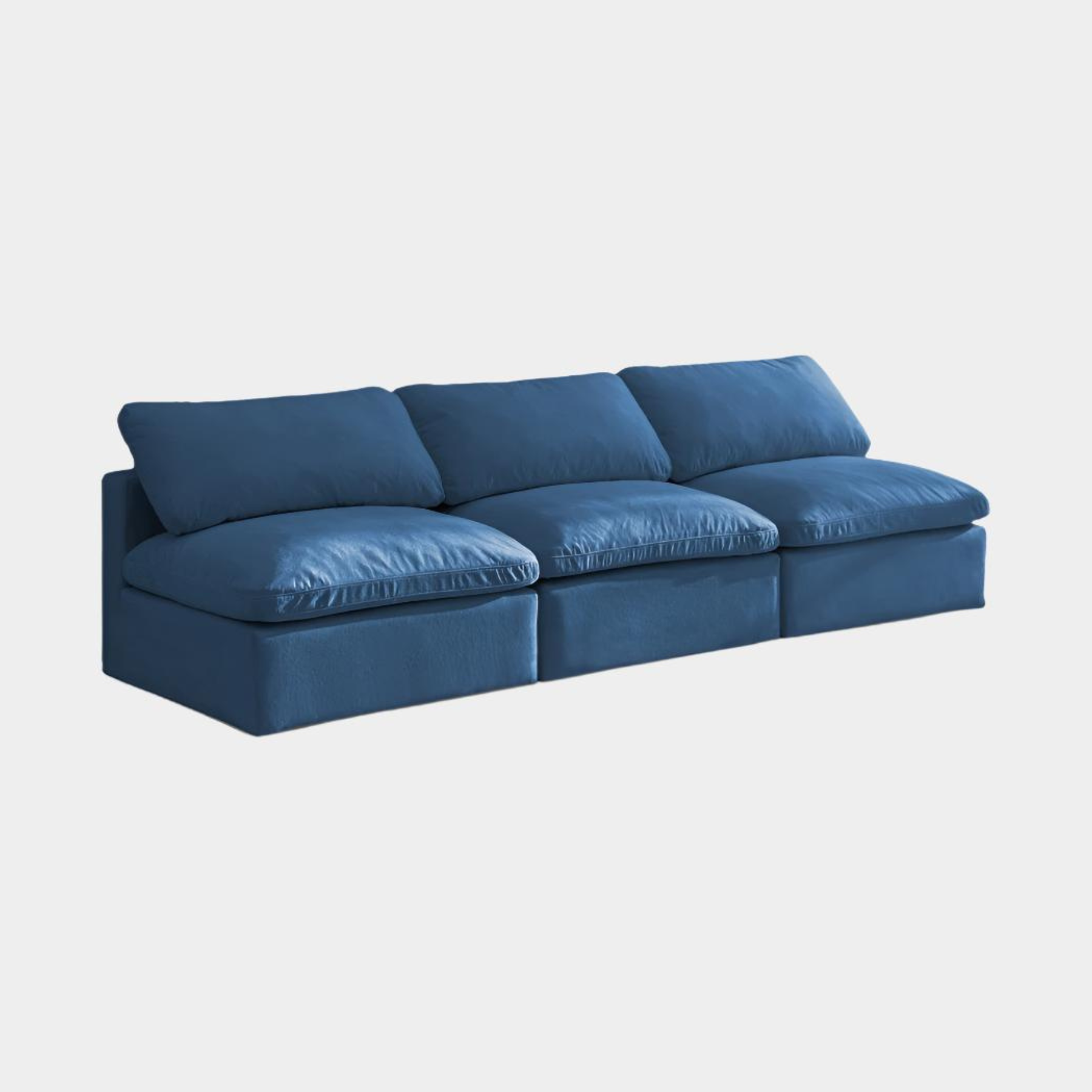 Plush Velvet Standard Comfort Modular Sofa