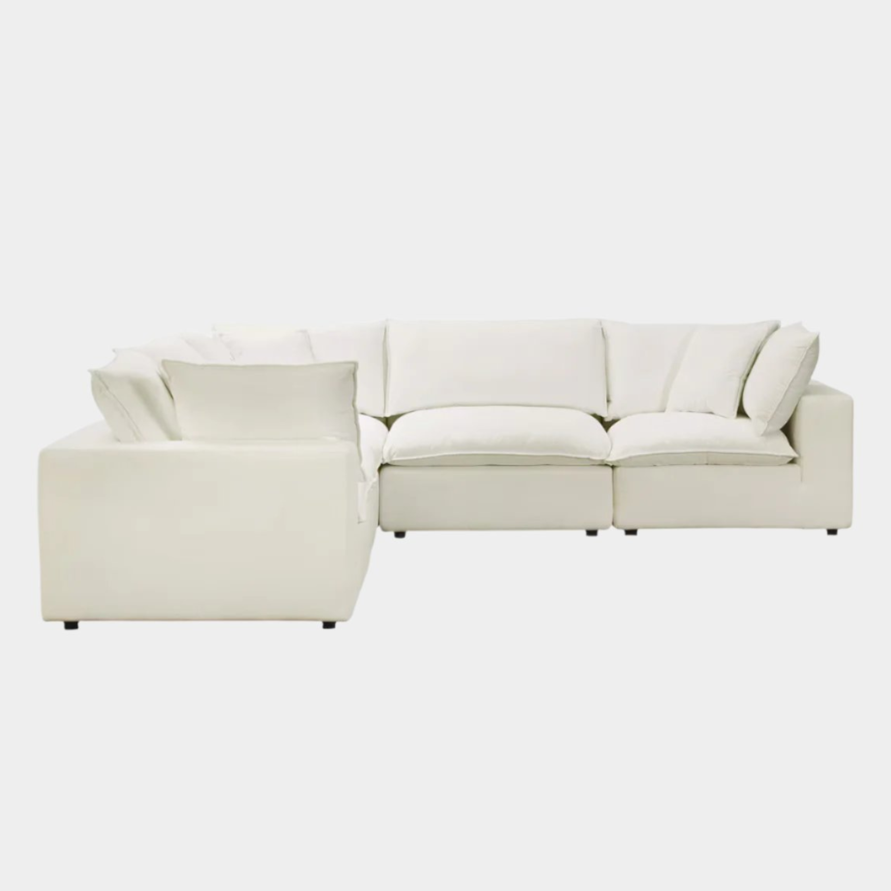 Cali Natural Performance Fabric Modular L-Sectional