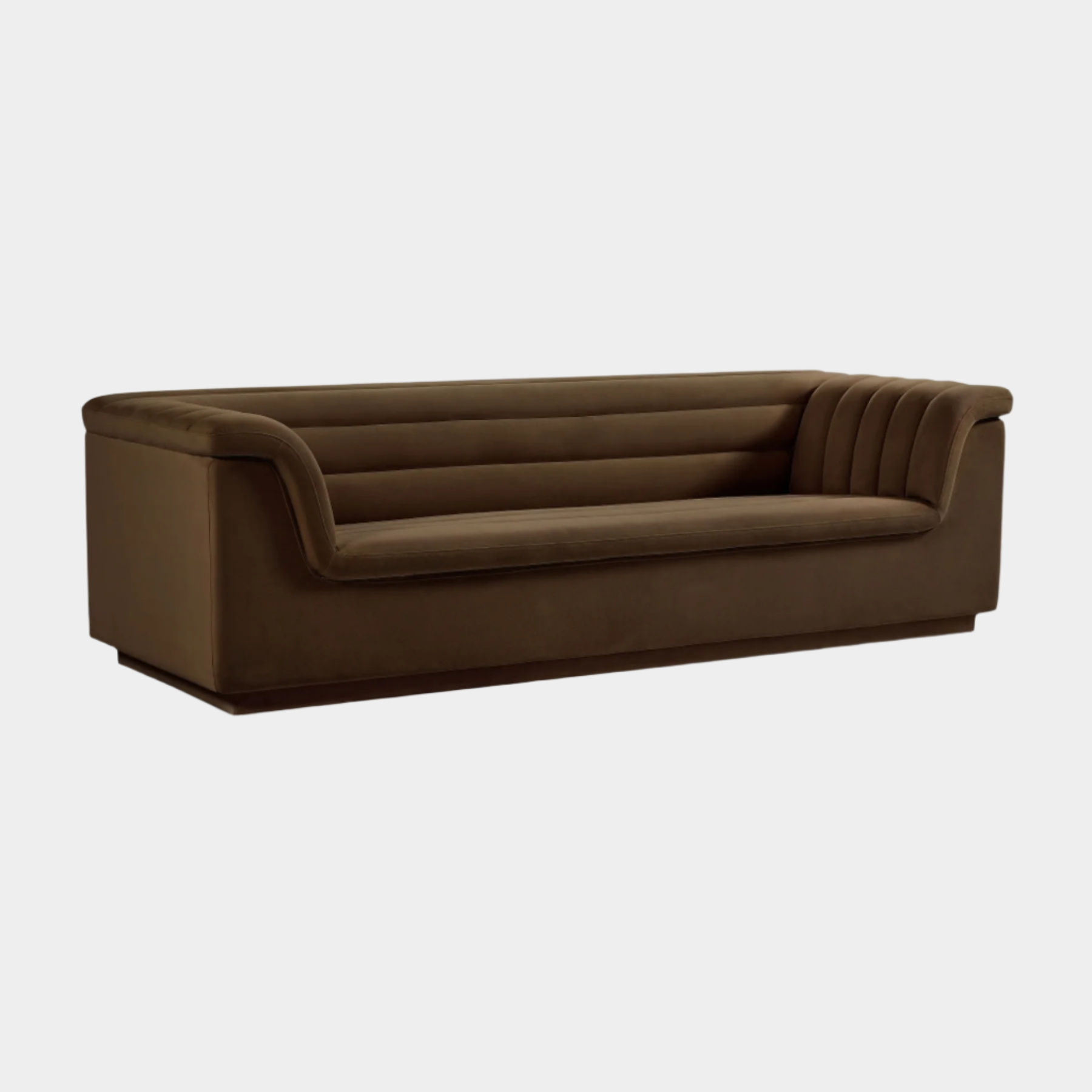 Cascade Velvet Fabric Sofa