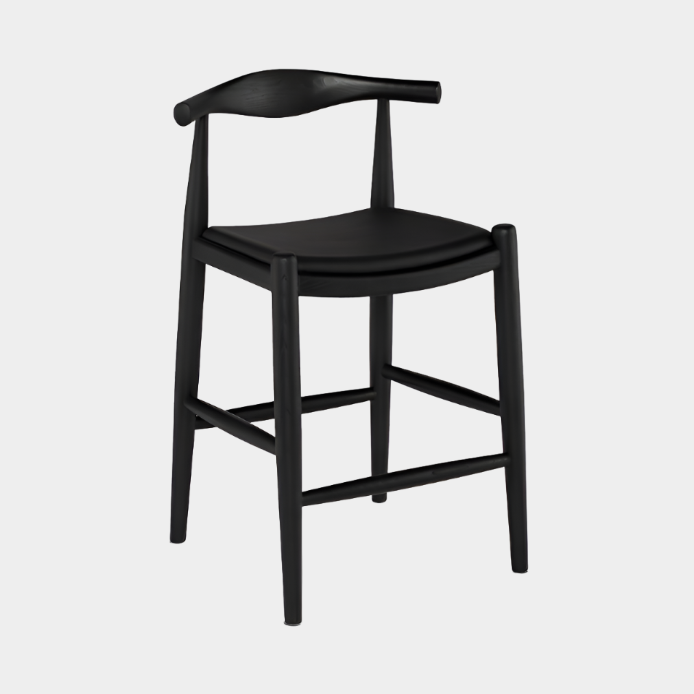 Tabouret de bar coudé CH20 (noir)